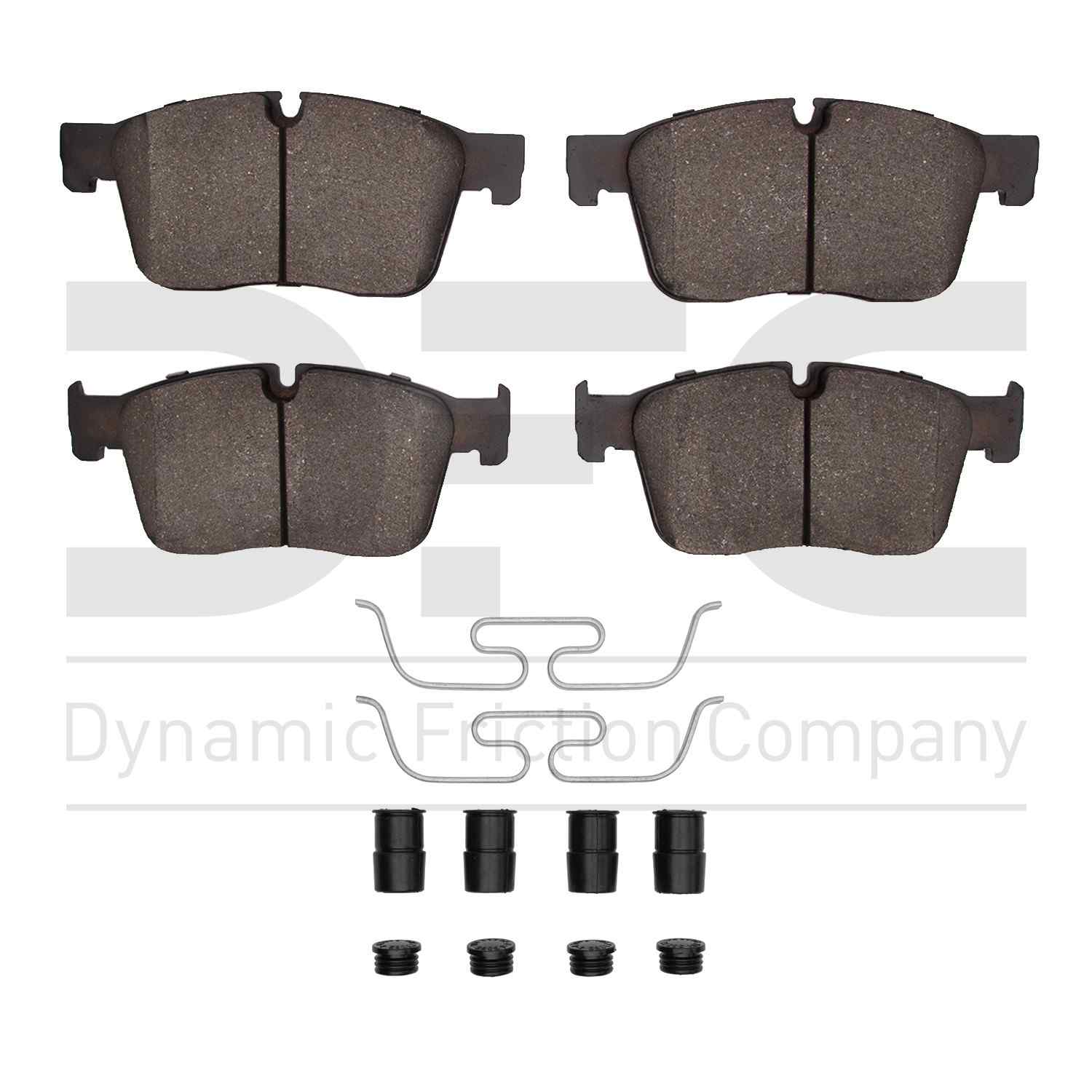 Dynamic Friction Company Disc Brake Pad Set  top view frsport 1310-1861-01