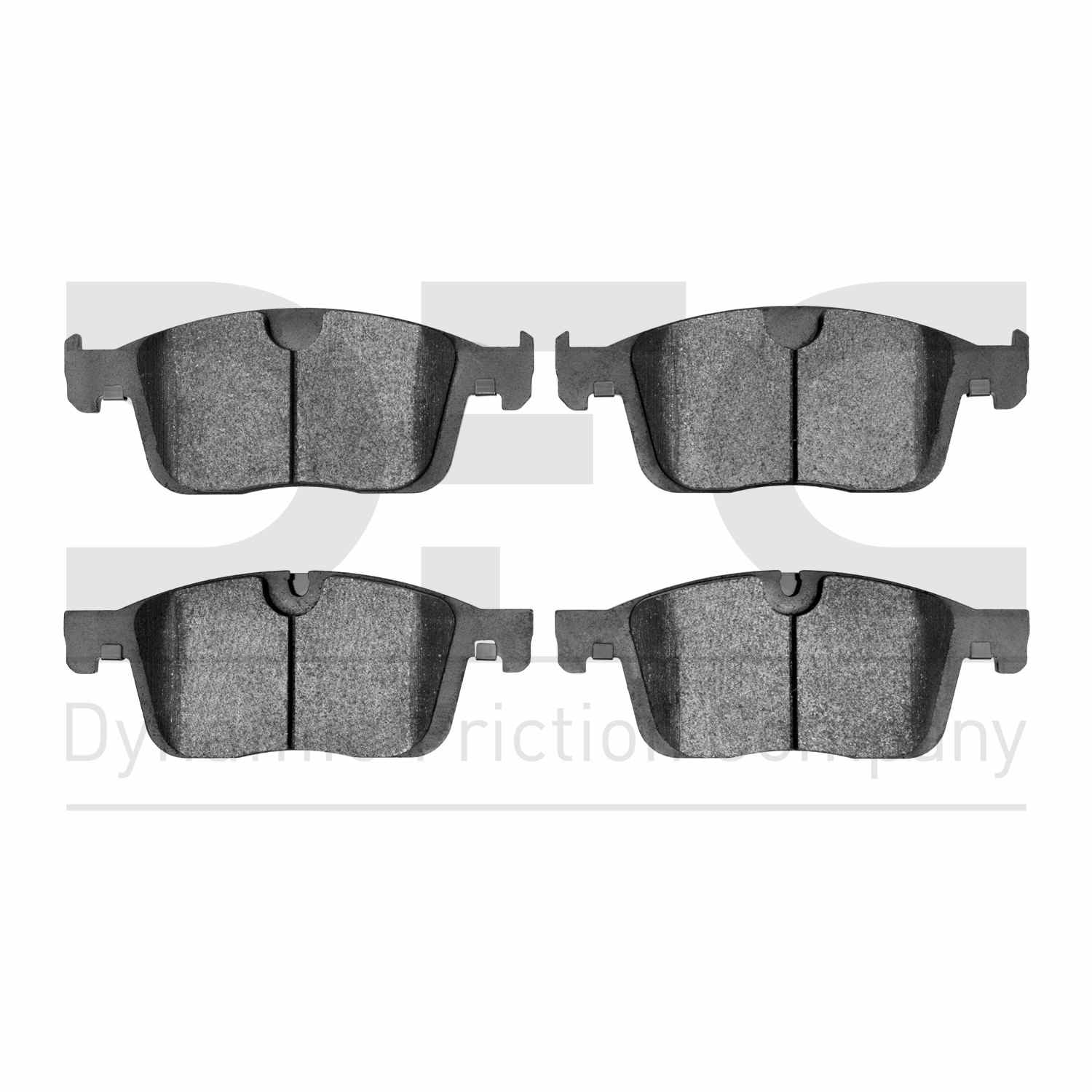 Dynamic Friction Company Disc Brake Pad Set  top view frsport 1310-1866-00