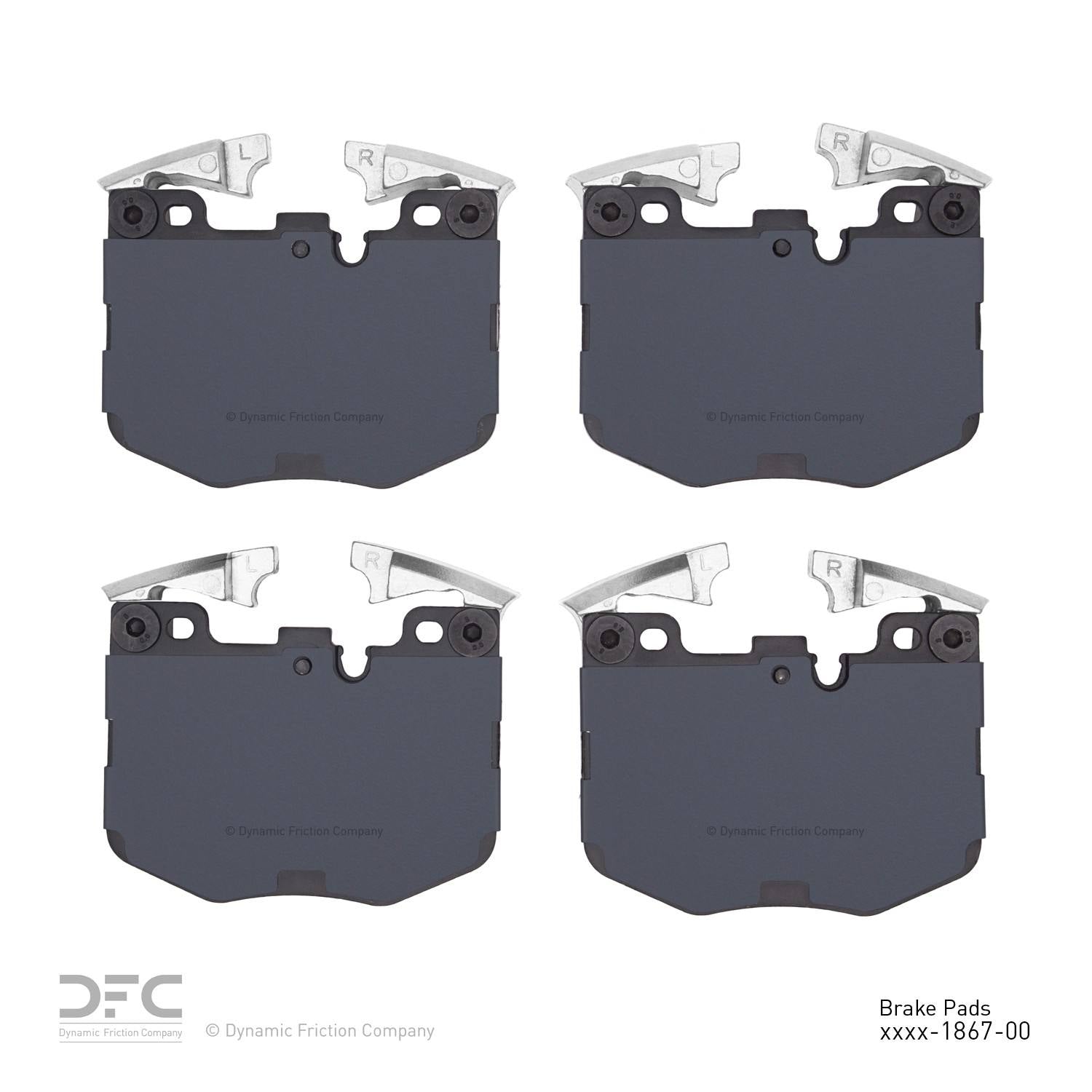 dynamic friction company disc brake pad set  frsport 1310-1867-00