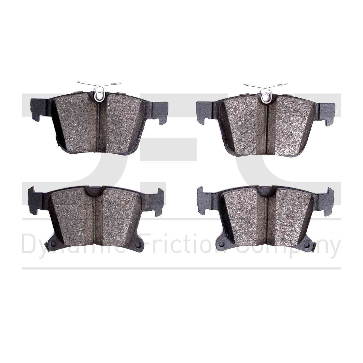 Dynamic Friction Company Disc Brake Pad Set  top view frsport 1310-1901-00