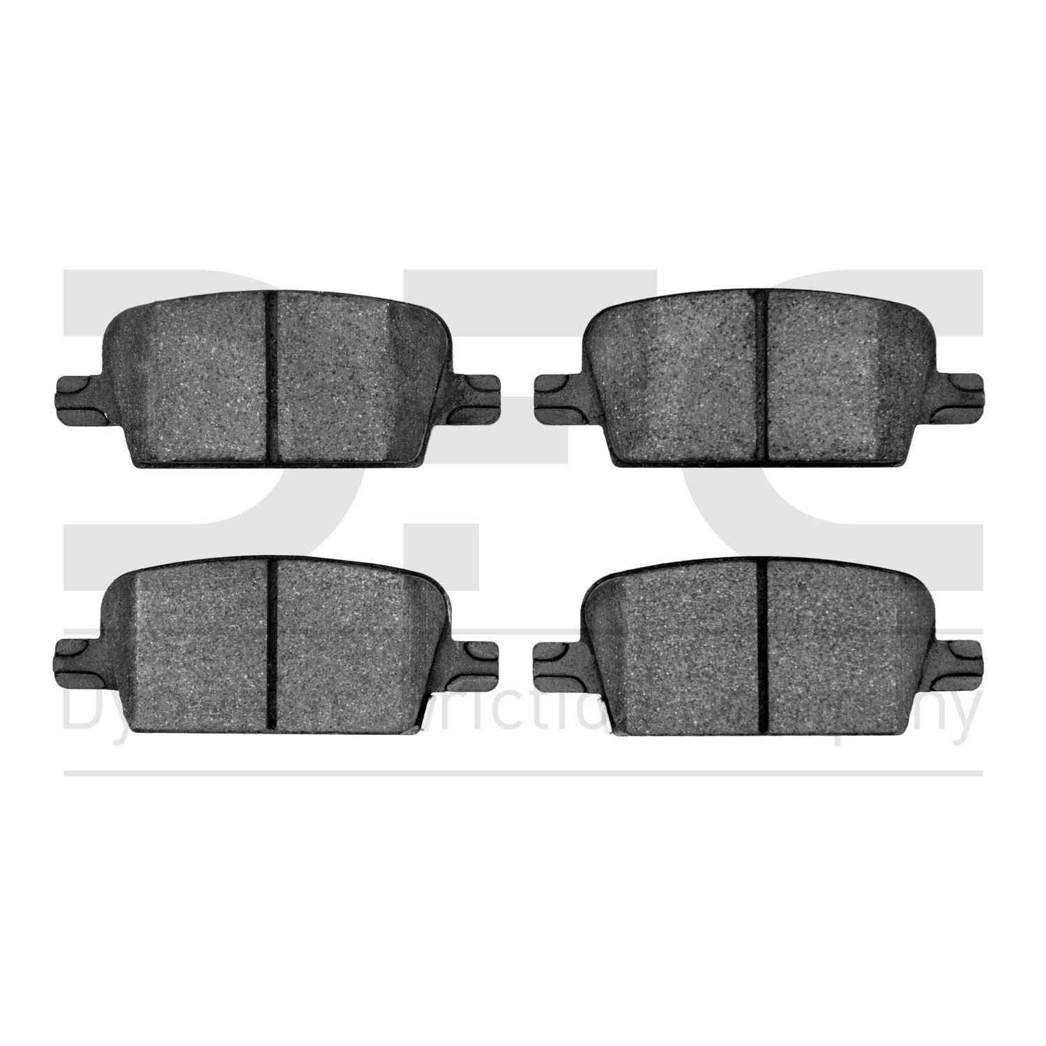 Dynamic Friction Company Disc Brake Pad Set  top view frsport 1310-1921-00