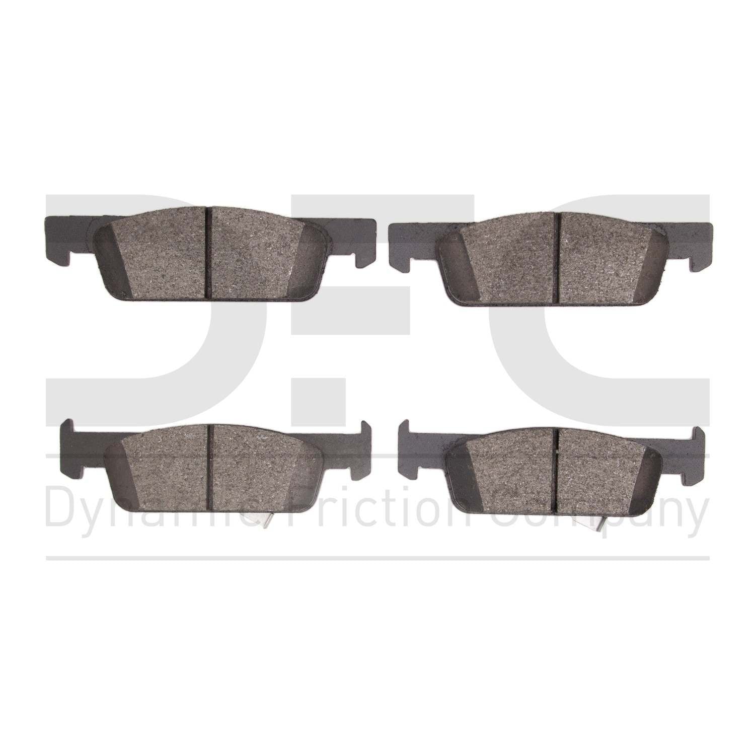 Dynamic Friction Company Disc Brake Pad Set  top view frsport 1310-1955-00