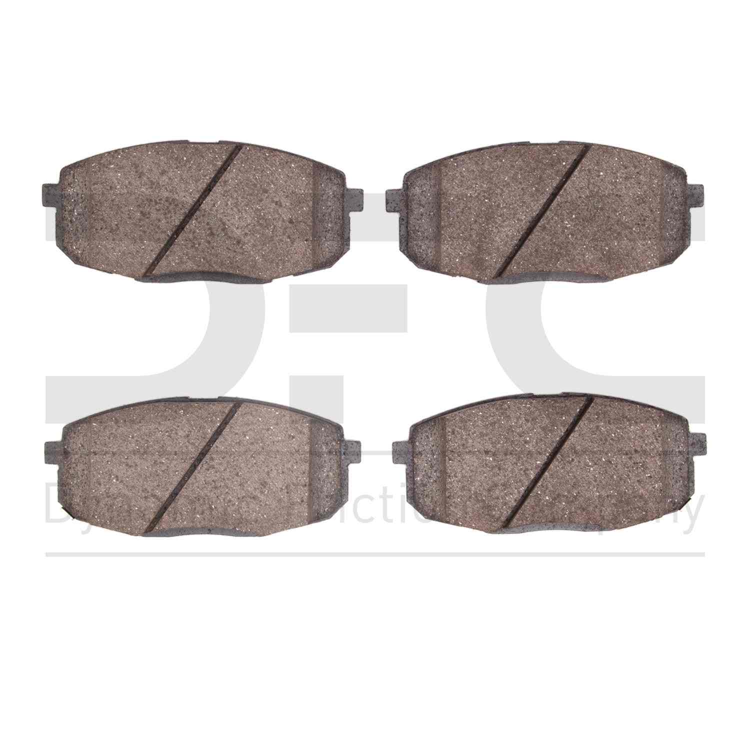 Dynamic Friction Company Disc Brake Pad Set  top view frsport 1310-2035-00