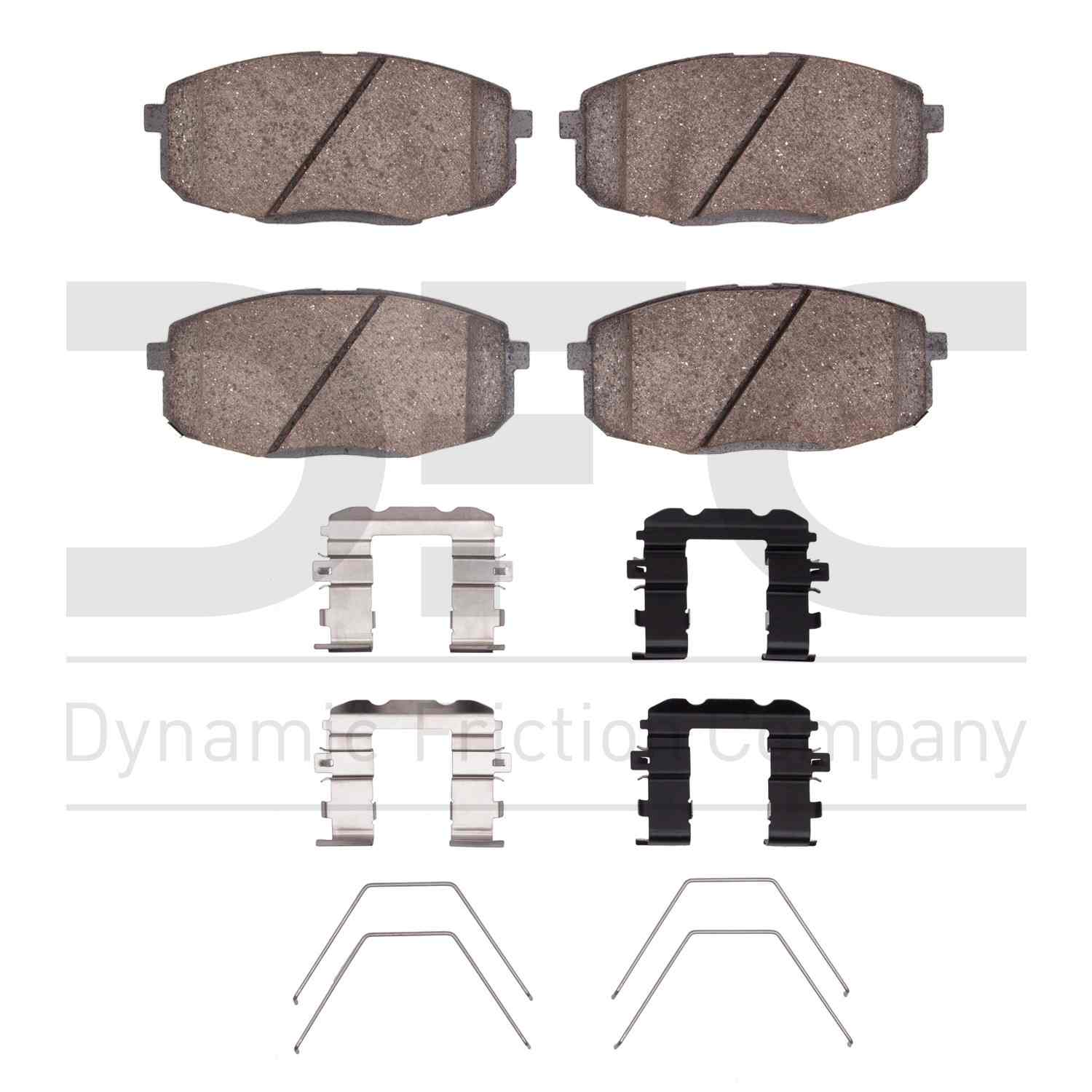 Dynamic Friction Company Disc Brake Pad Set  top view frsport 1310-2035-01