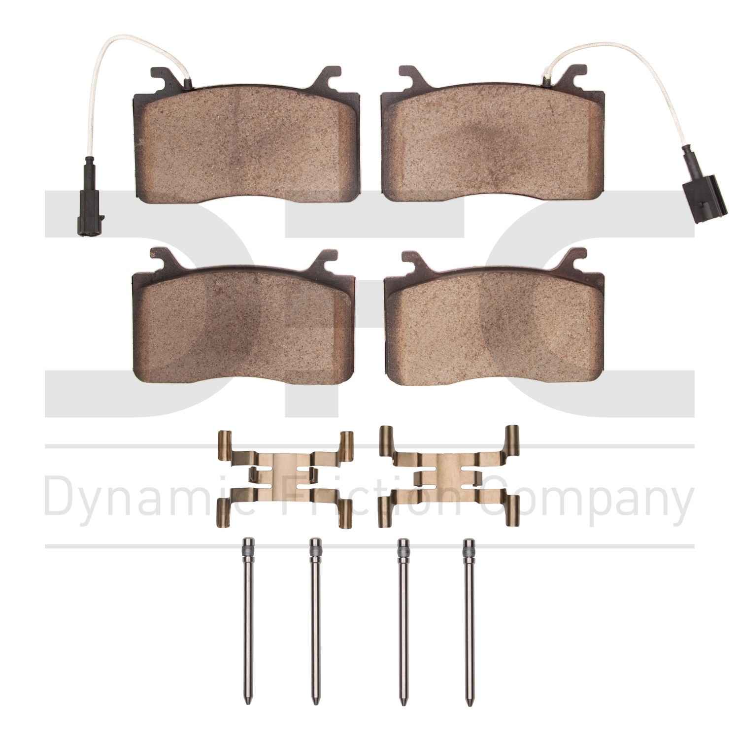 Dynamic Friction Company Disc Brake Pad Set  top view frsport 1310-2052-01