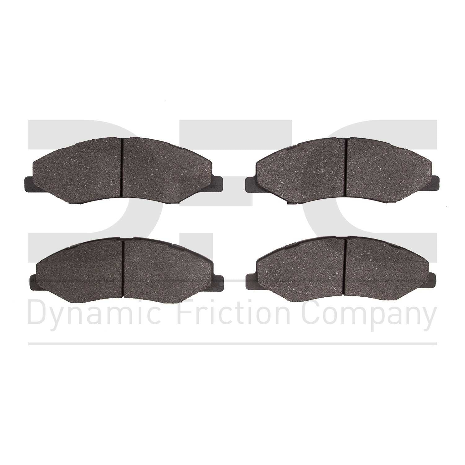 Dynamic Friction Company Disc Brake Pad Set  top view frsport 1310-2089-00