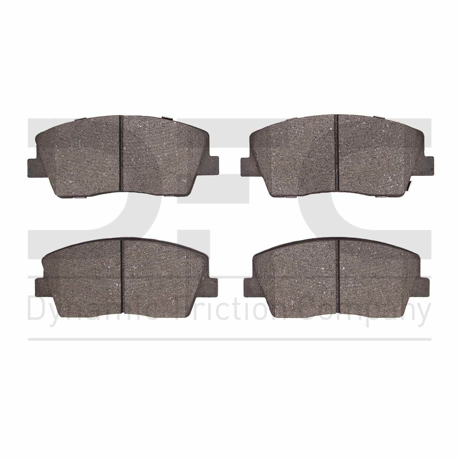 Dynamic Friction Company Disc Brake Pad Set  top view frsport 1310-2117-00