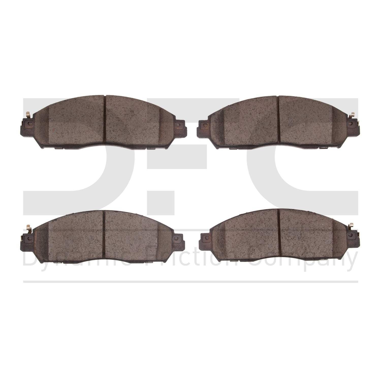 Dynamic Friction Company Disc Brake Pad Set  top view frsport 1310-2138-00