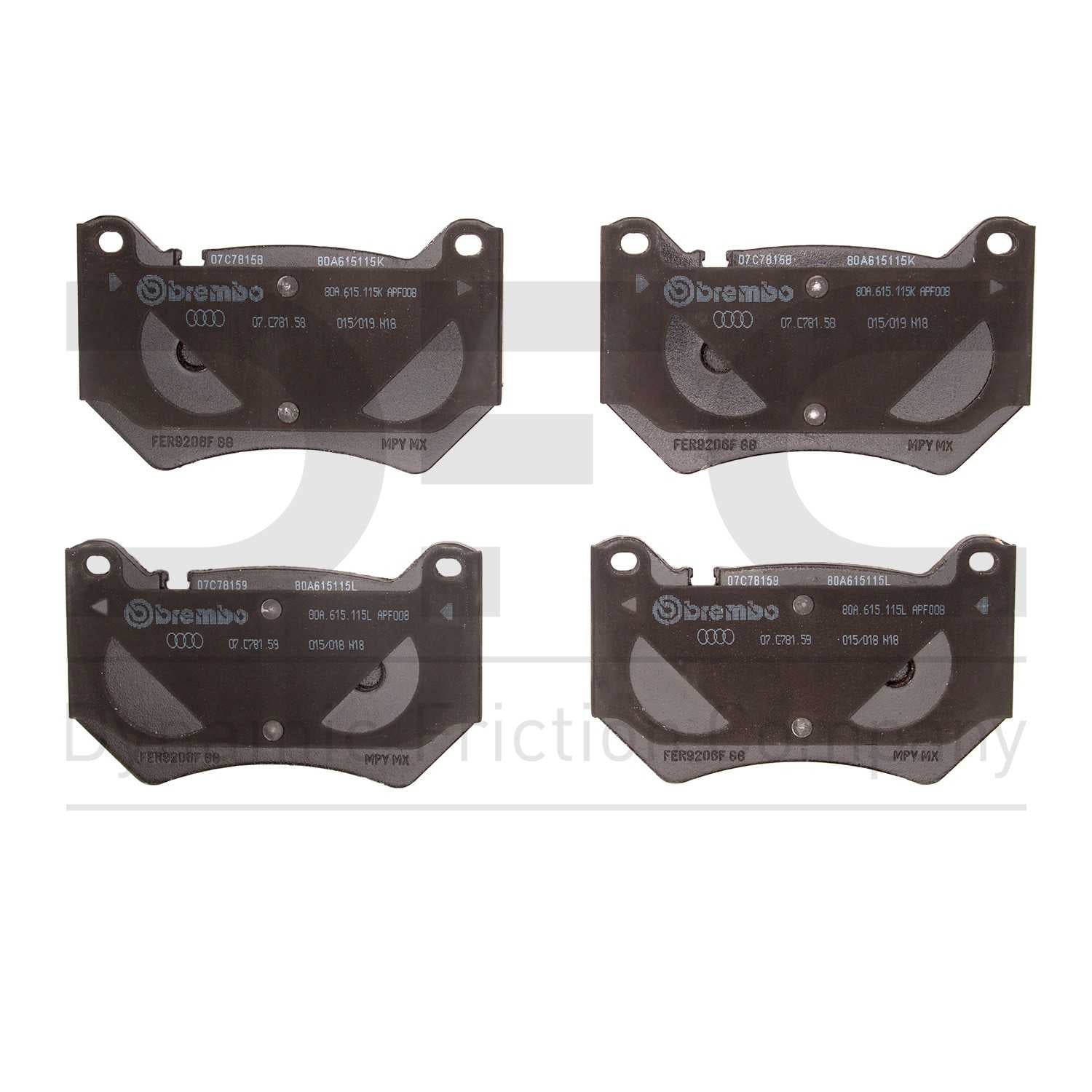 dynamic friction company disc brake pad set  frsport 1310-2139-00