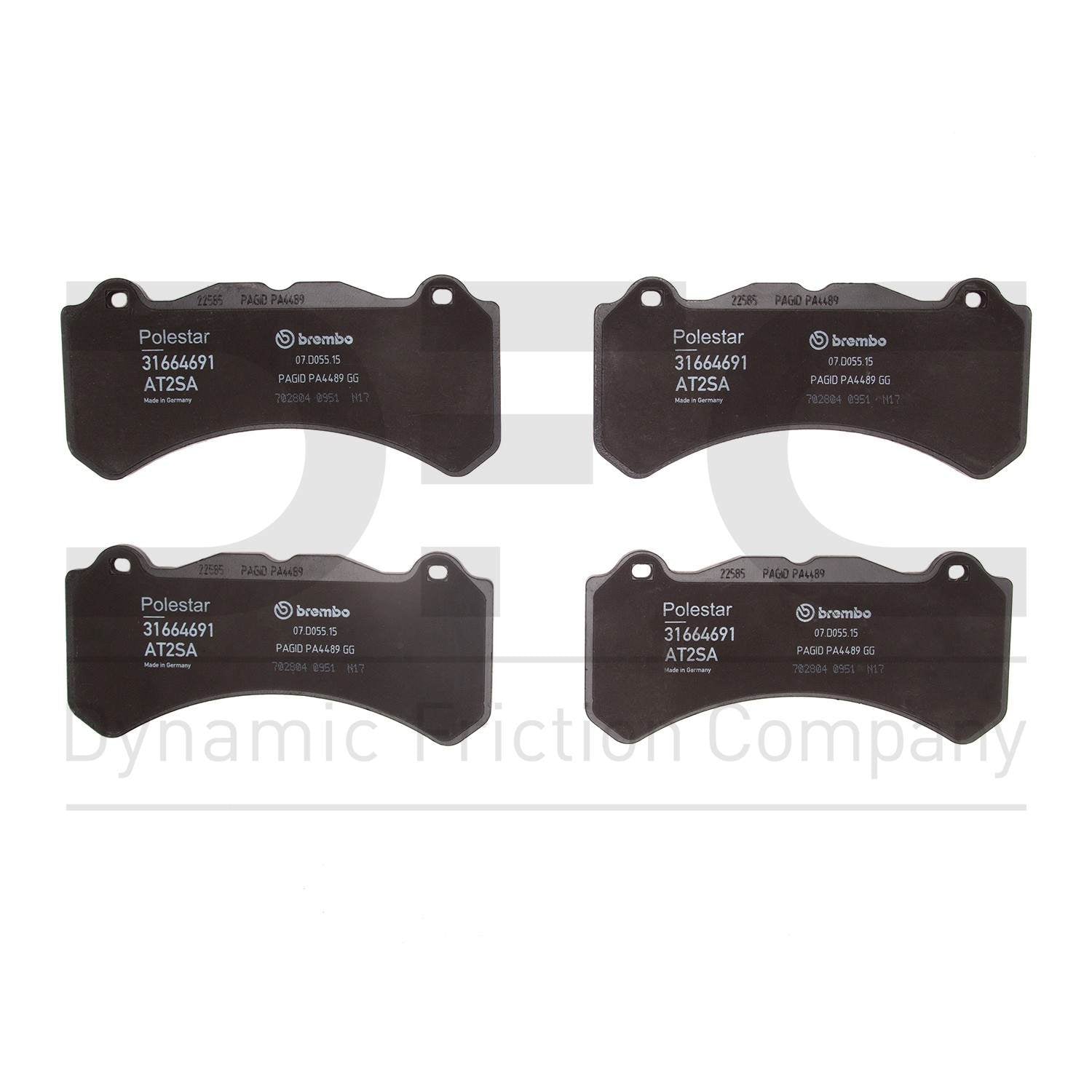 dynamic friction company disc brake pad set  frsport 1310-2143-00