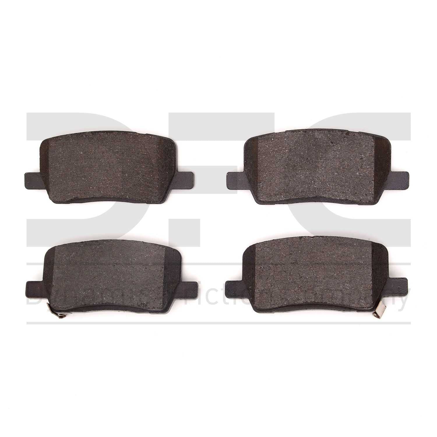 Dynamic Friction Company Disc Brake Pad Set  top view frsport 1310-2164-00