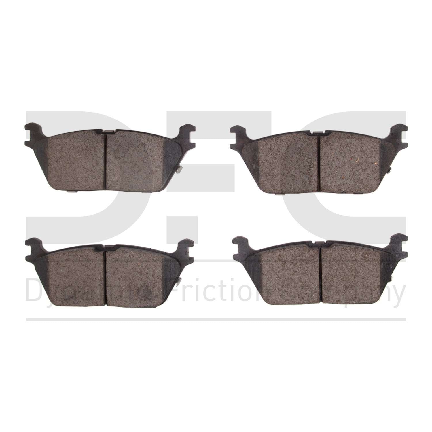 Dynamic Friction Company Disc Brake Pad Set  top view frsport 1310-2169-00