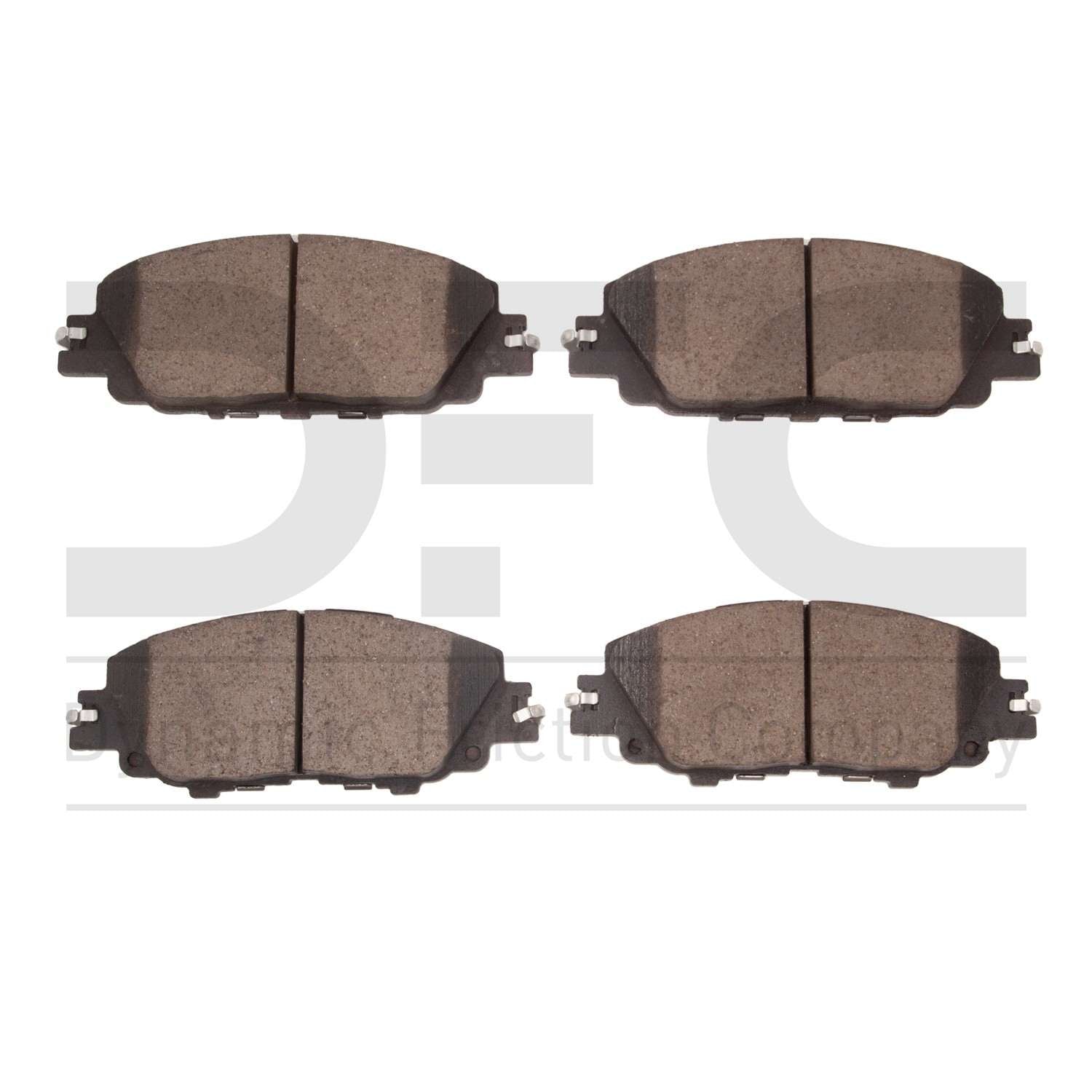 Dynamic Friction Company Disc Brake Pad Set  top view frsport 1310-2176-00