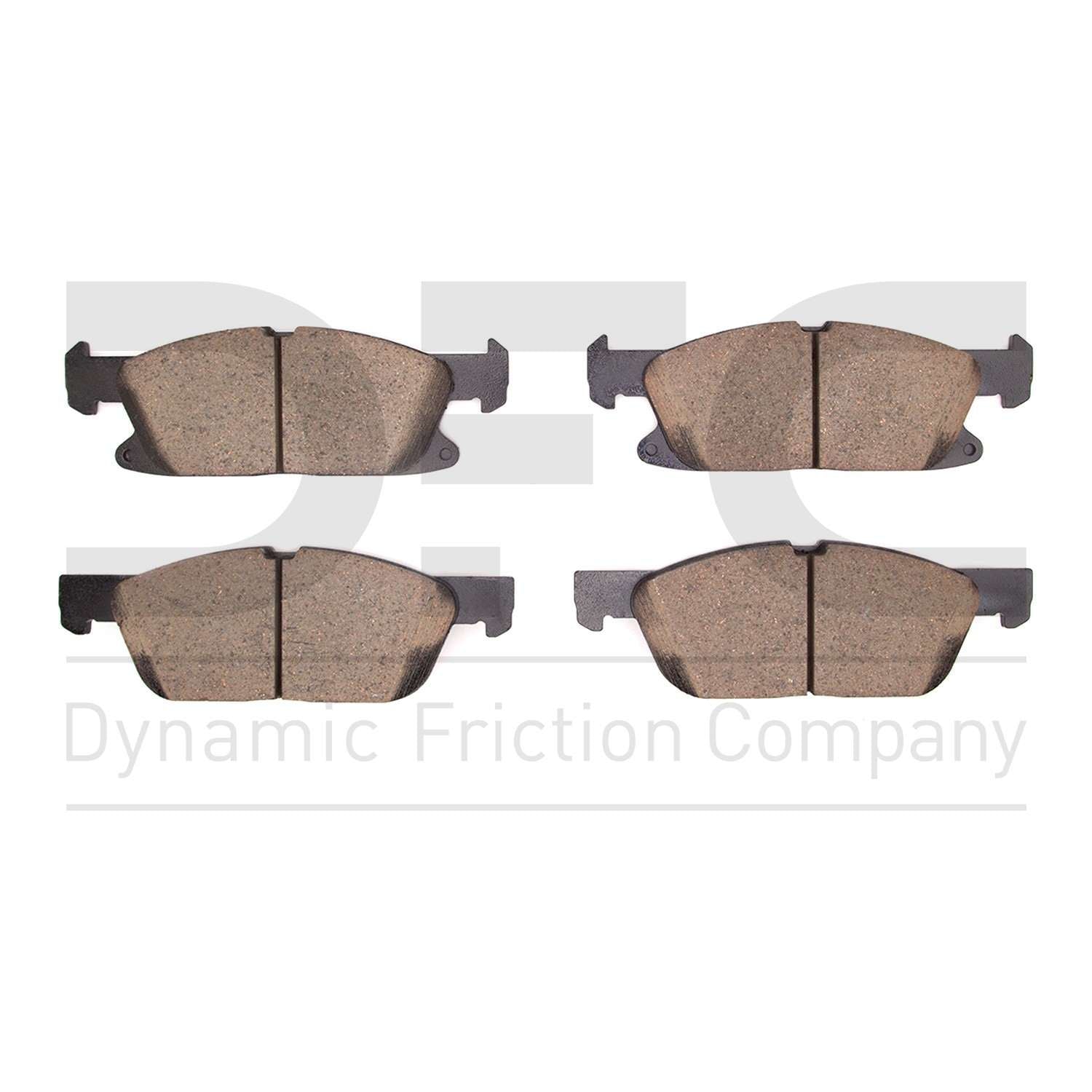 Dynamic Friction Company Disc Brake Pad Set  top view frsport 1310-2180-00