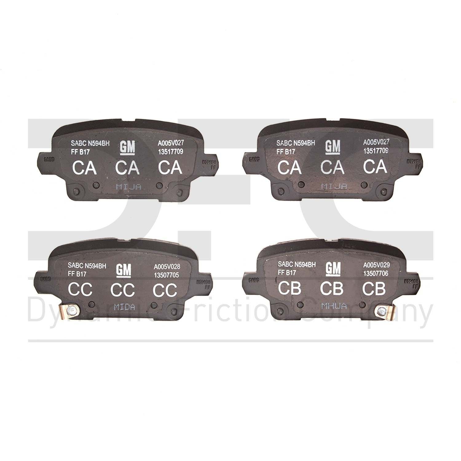 dynamic friction company disc brake pad set  frsport 1310-2189-00