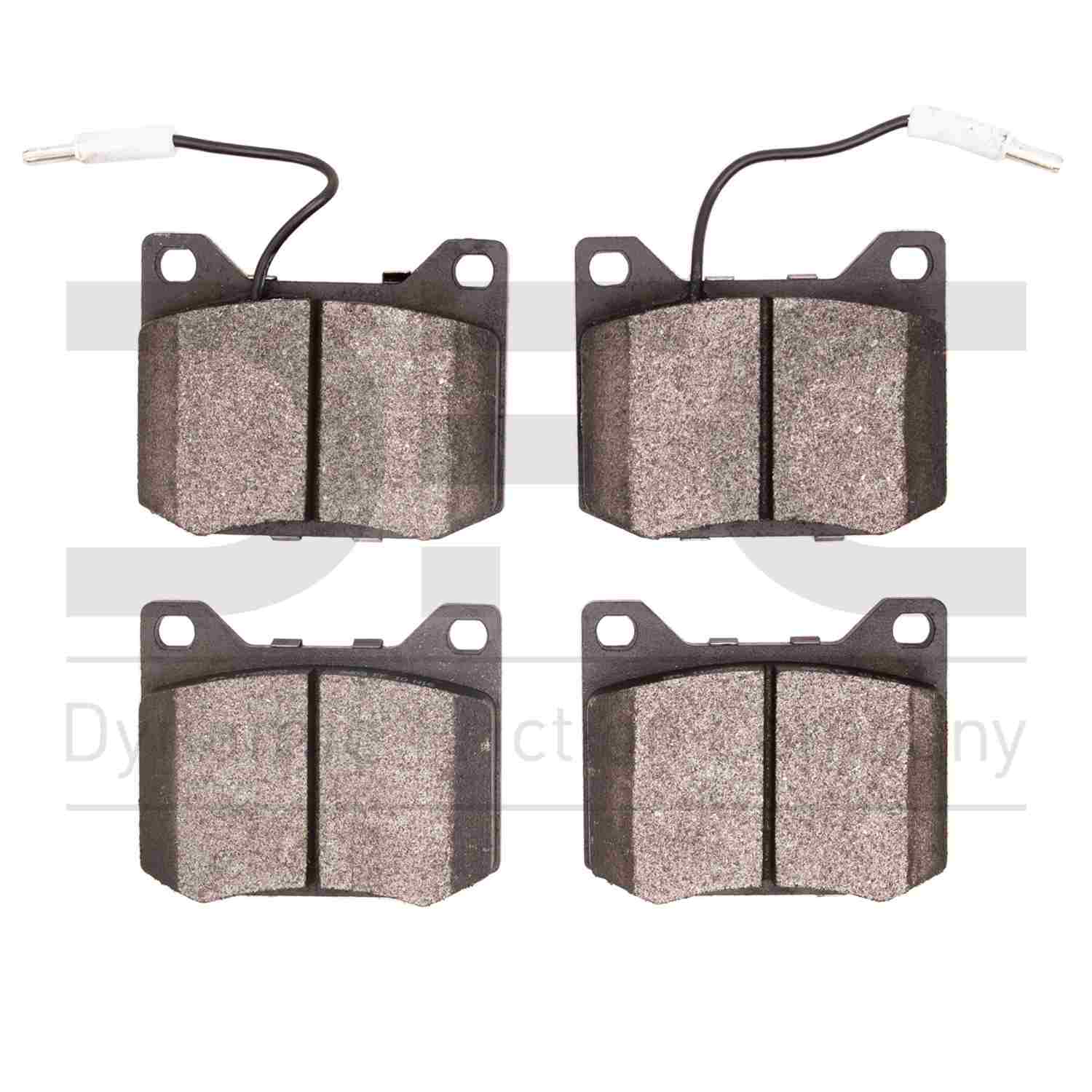 Dynamic Friction Company Disc Brake Pad Set  top view frsport 1311-0077-00