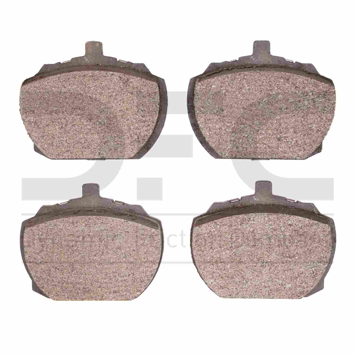 Dynamic Friction Company Disc Brake Pad Set  top view frsport 1311-0081-00