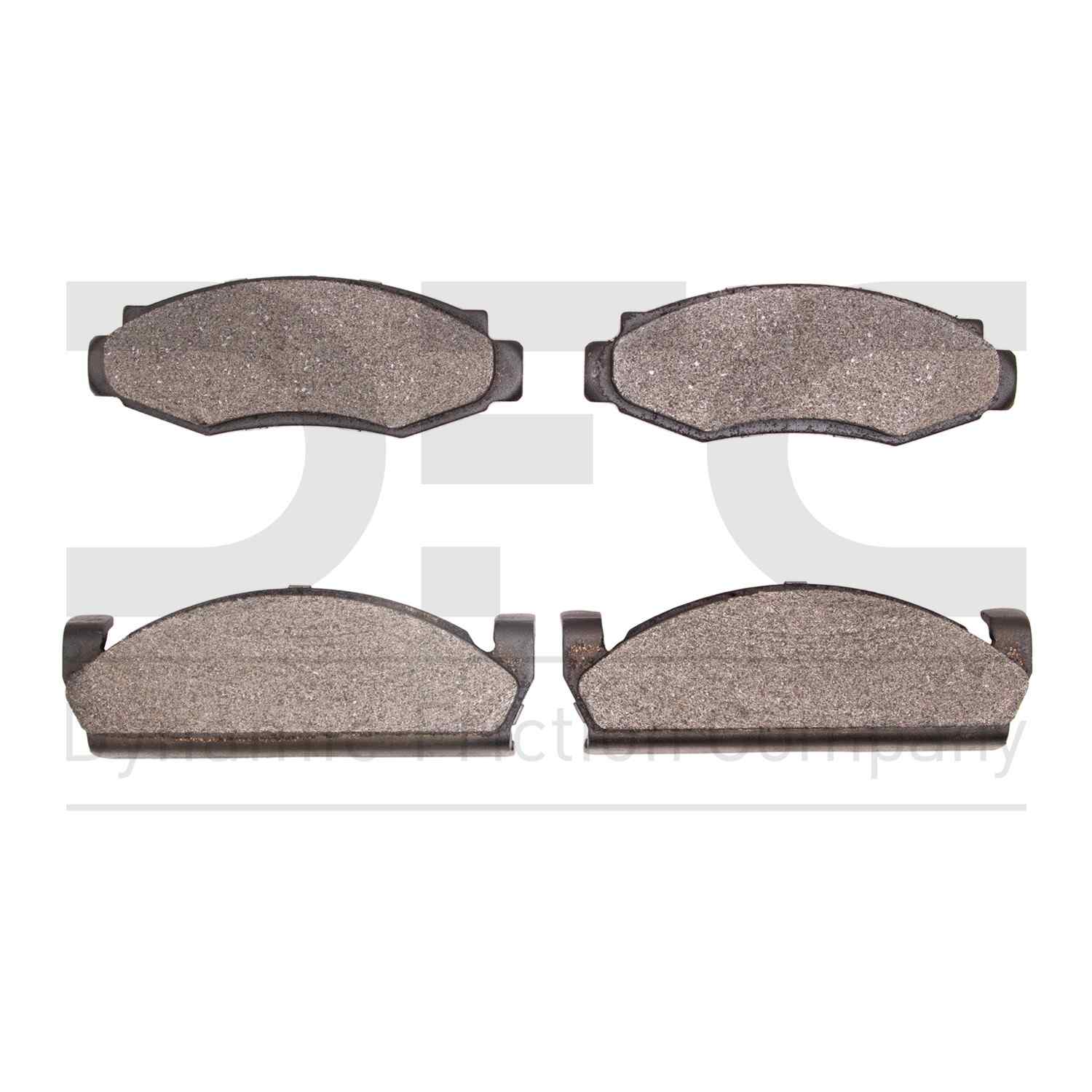 Dynamic Friction Company Disc Brake Pad Set  top view frsport 1311-0091-00