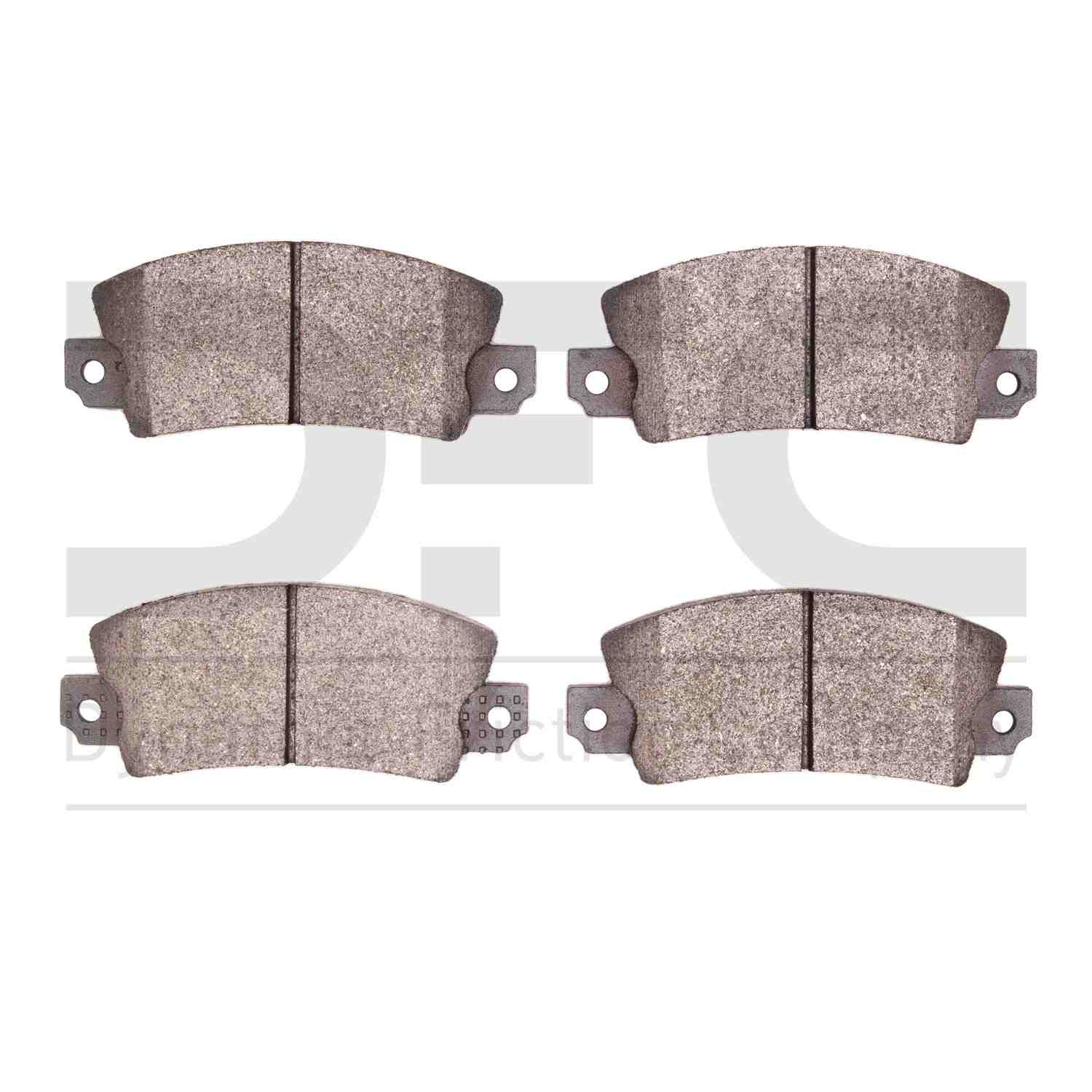 Dynamic Friction Company Disc Brake Pad Set  top view frsport 1311-0097-00