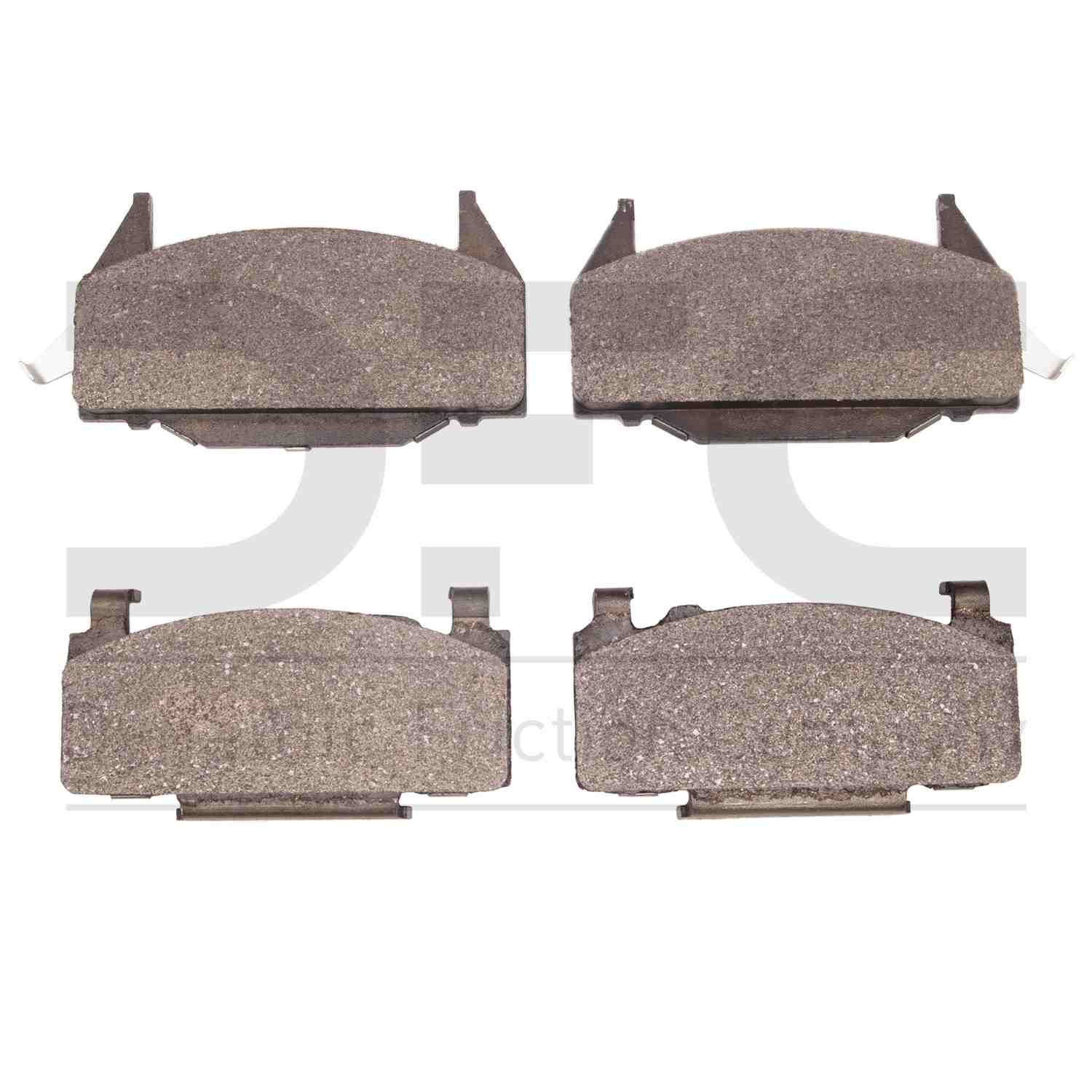 Dynamic Friction Company Disc Brake Pad Set  top view frsport 1311-0191-00