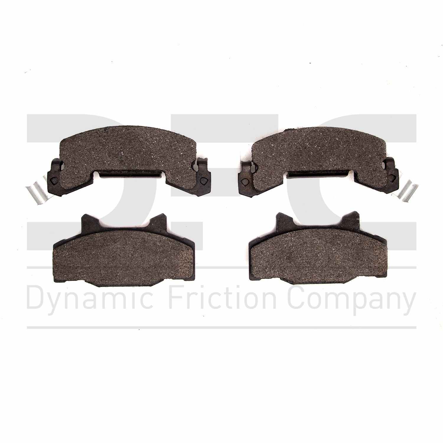 Dynamic Friction Company Disc Brake Pad Set  top view frsport 1311-0214-00