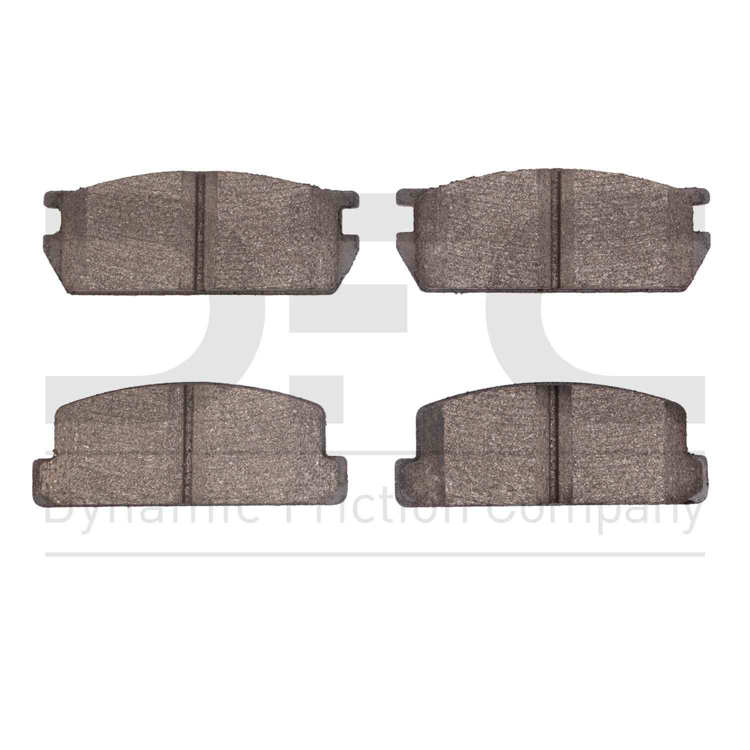 Dynamic Friction Company Disc Brake Pad Set  top view frsport 1311-0235-00