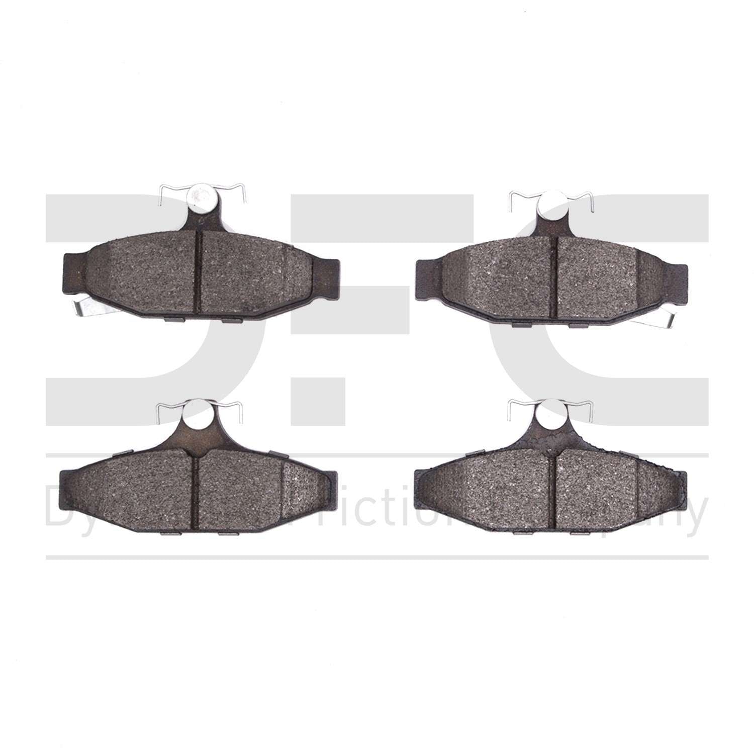 Dynamic Friction Company Disc Brake Pad Set  top view frsport 1311-0295-00