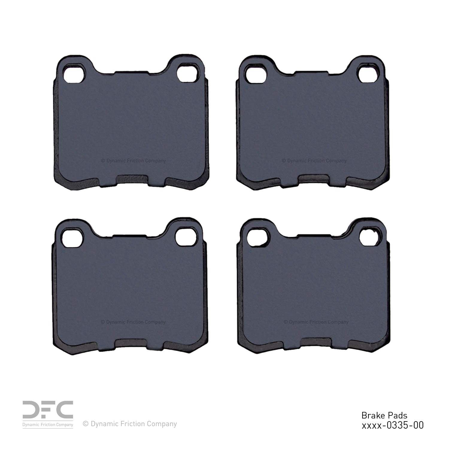 dynamic friction company disc brake pad set  frsport 1311-0335-00