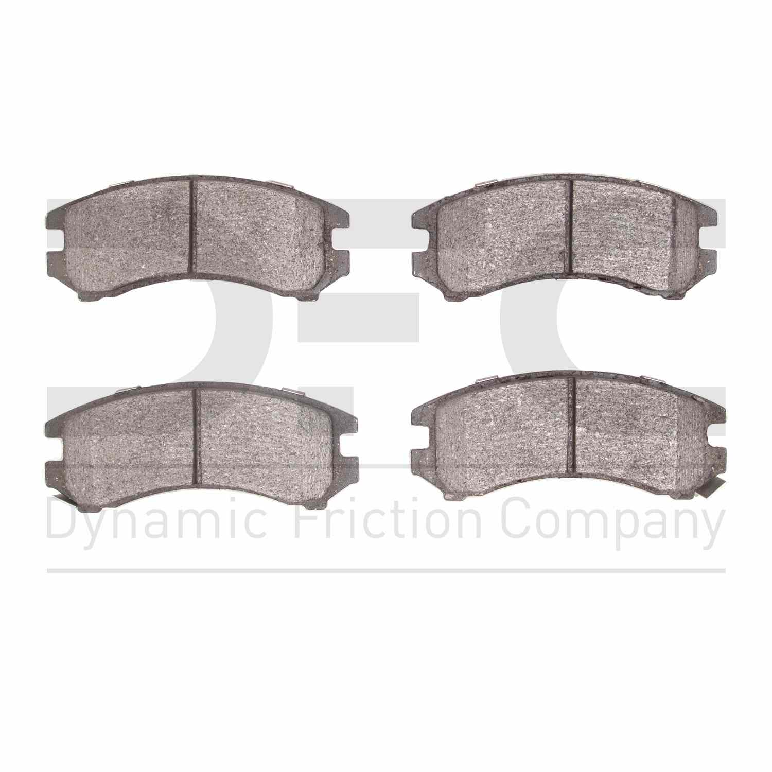 Dynamic Friction Company Disc Brake Pad Set  top view frsport 1311-0357-00