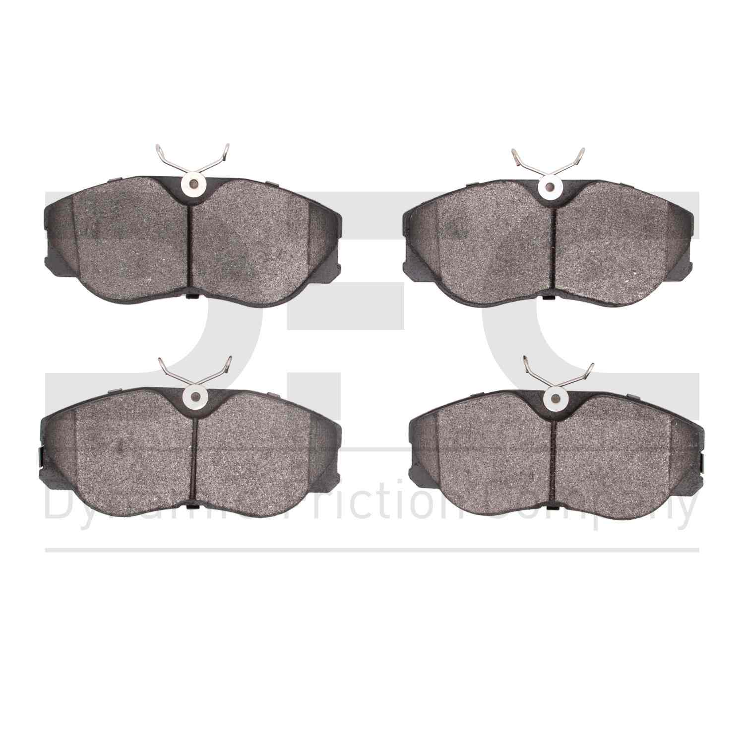 Dynamic Friction Company Disc Brake Pad Set  top view frsport 1311-0358-00