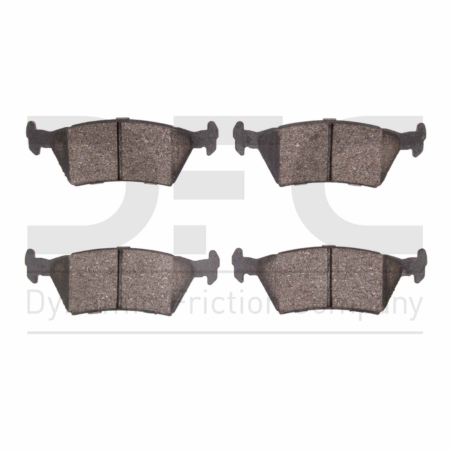 Dynamic Friction Company Disc Brake Pad Set  top view frsport 1311-0381-00