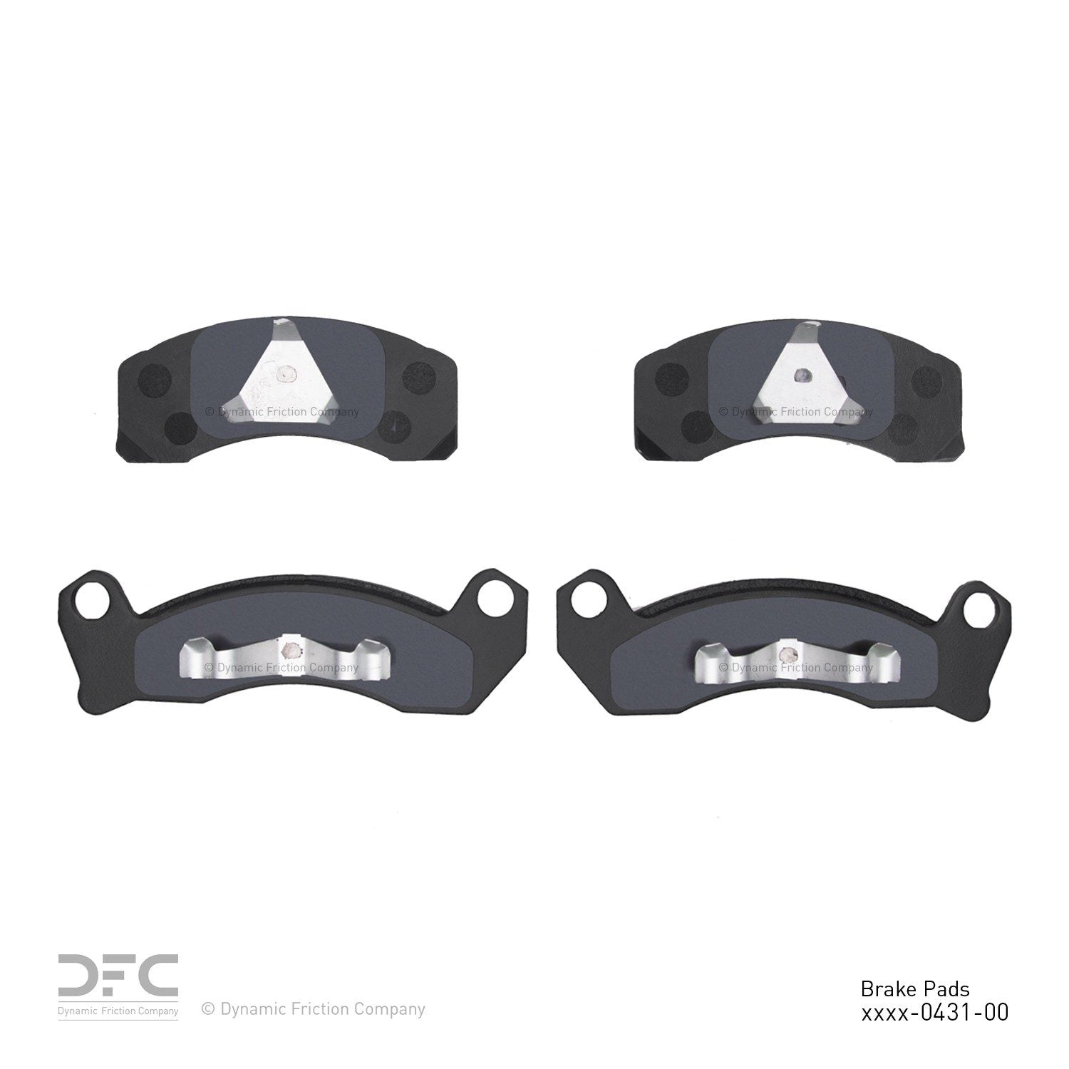 dynamic friction company disc brake pad set  frsport 1311-0431-00