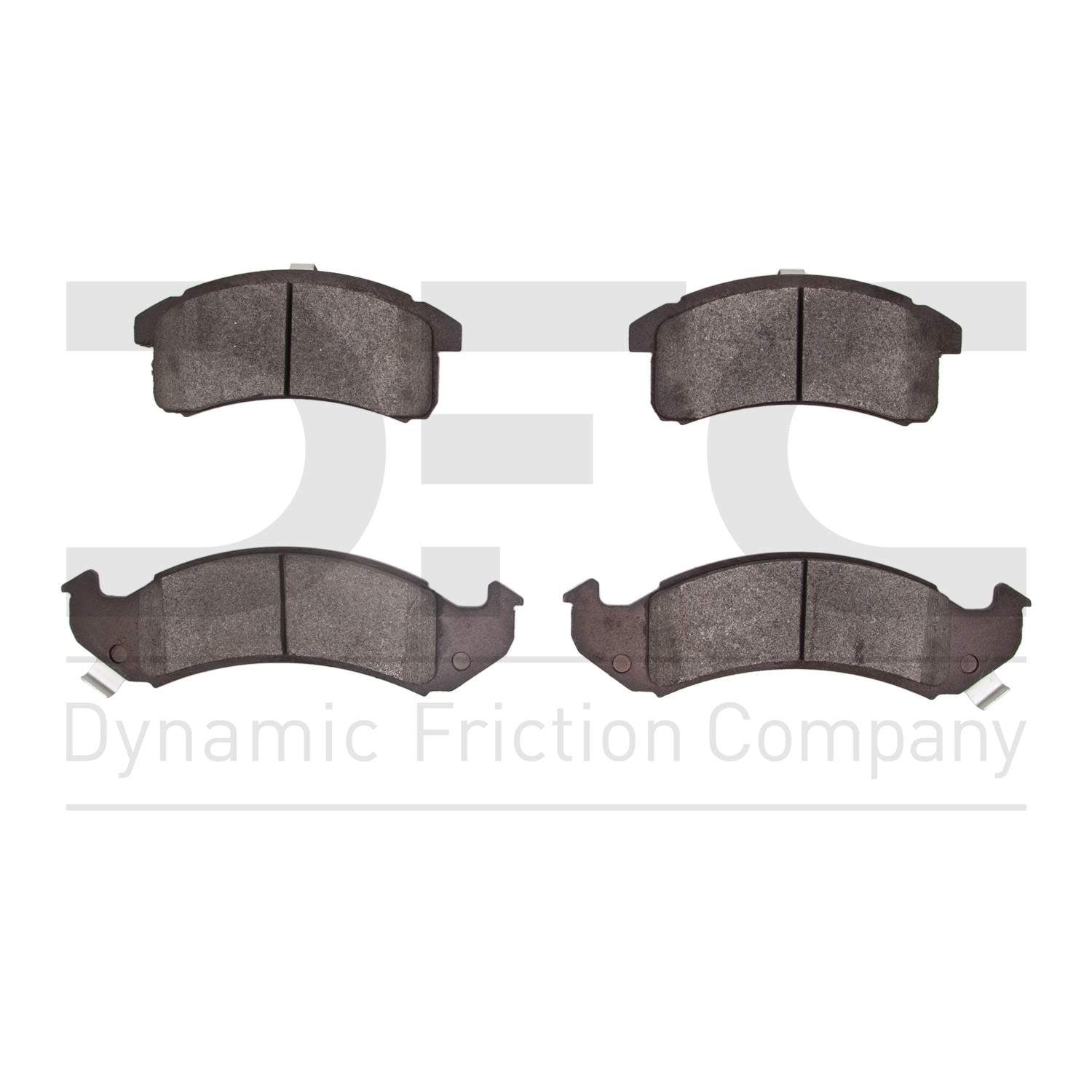 Dynamic Friction Company Disc Brake Pad Set  top view frsport 1311-0505-00