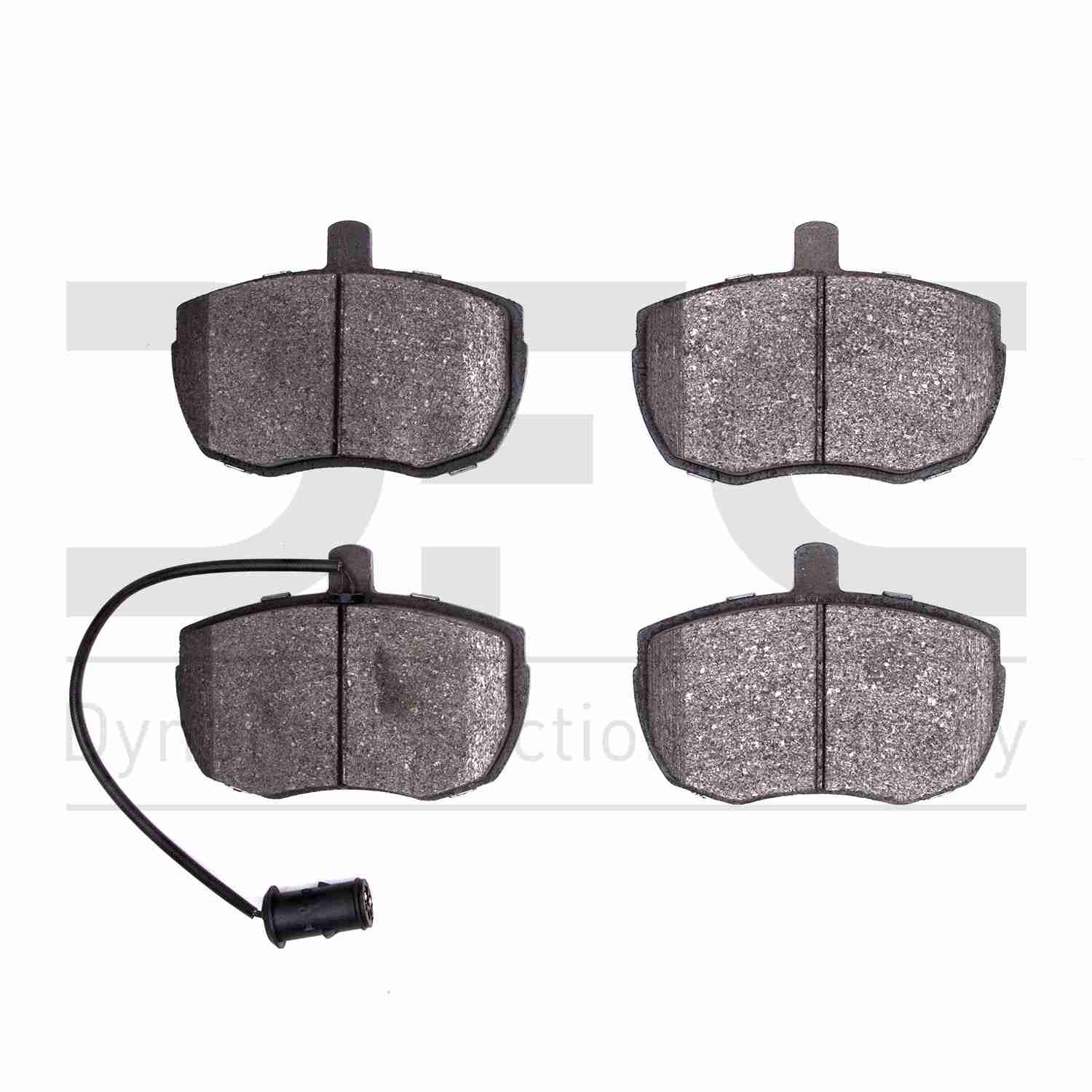 Dynamic Friction Company Disc Brake Pad Set  top view frsport 1311-0519-00