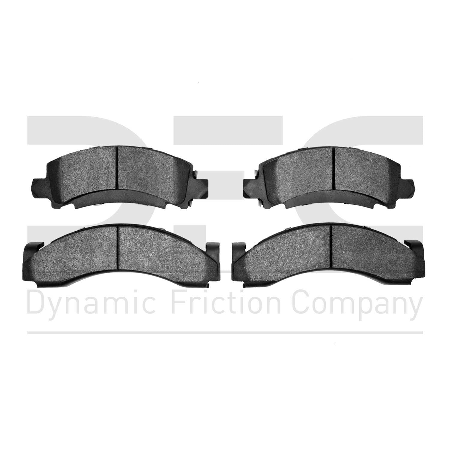 Dynamic Friction Company Disc Brake Pad Set  top view frsport 1311-0543-00