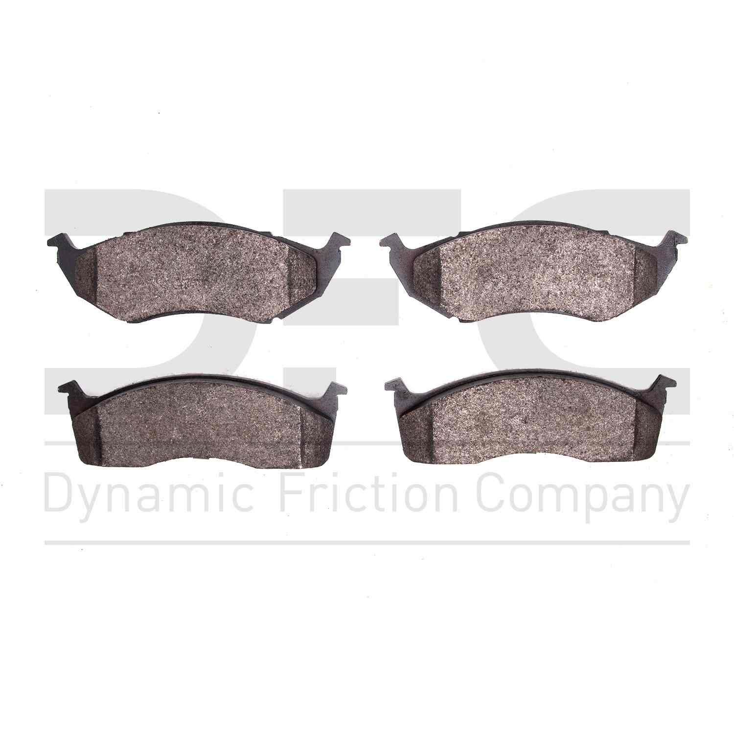 Dynamic Friction Company Disc Brake Pad Set  top view frsport 1311-0591-00