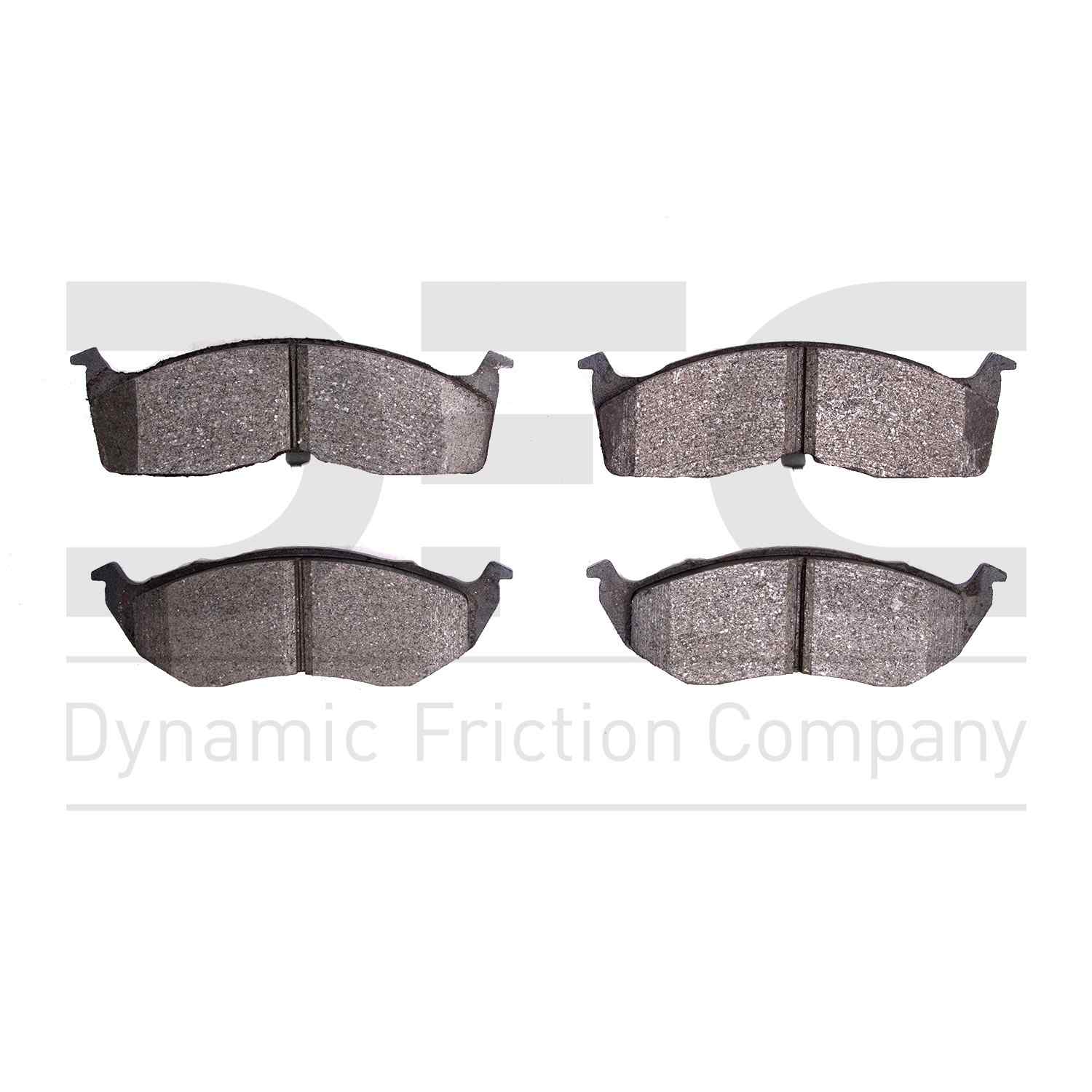 Dynamic Friction Company Disc Brake Pad Set  top view frsport 1311-0642-00