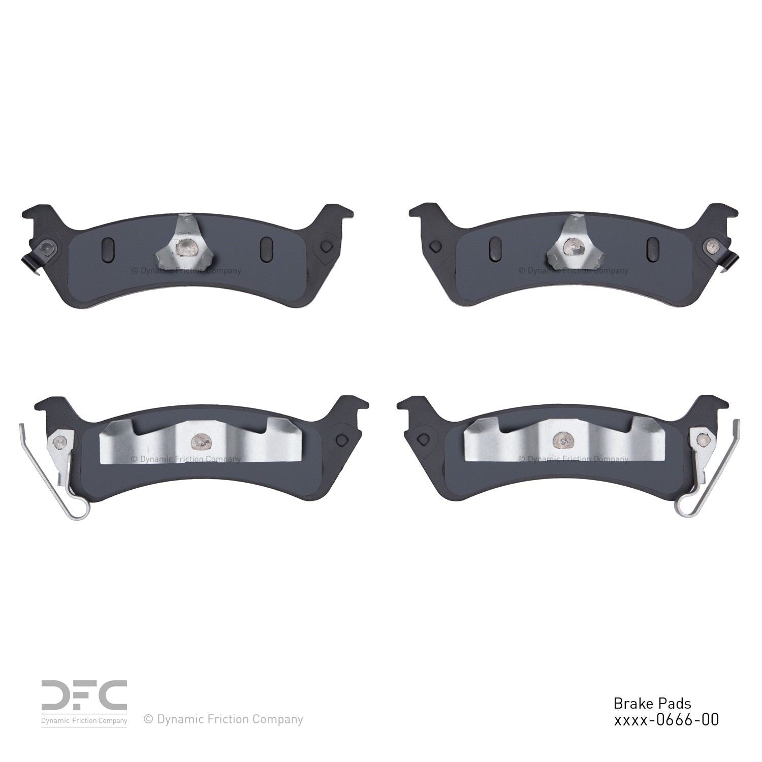 dynamic friction company disc brake pad set  frsport 1311-0666-00