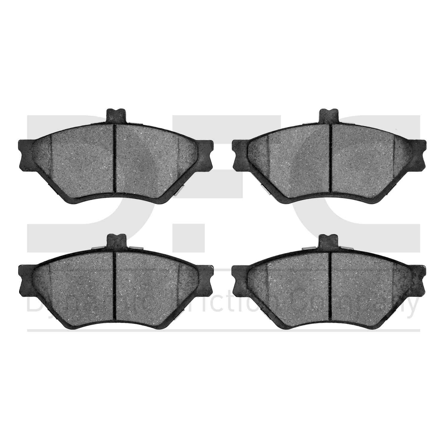 Dynamic Friction Company Disc Brake Pad Set  top view frsport 1311-0678-00