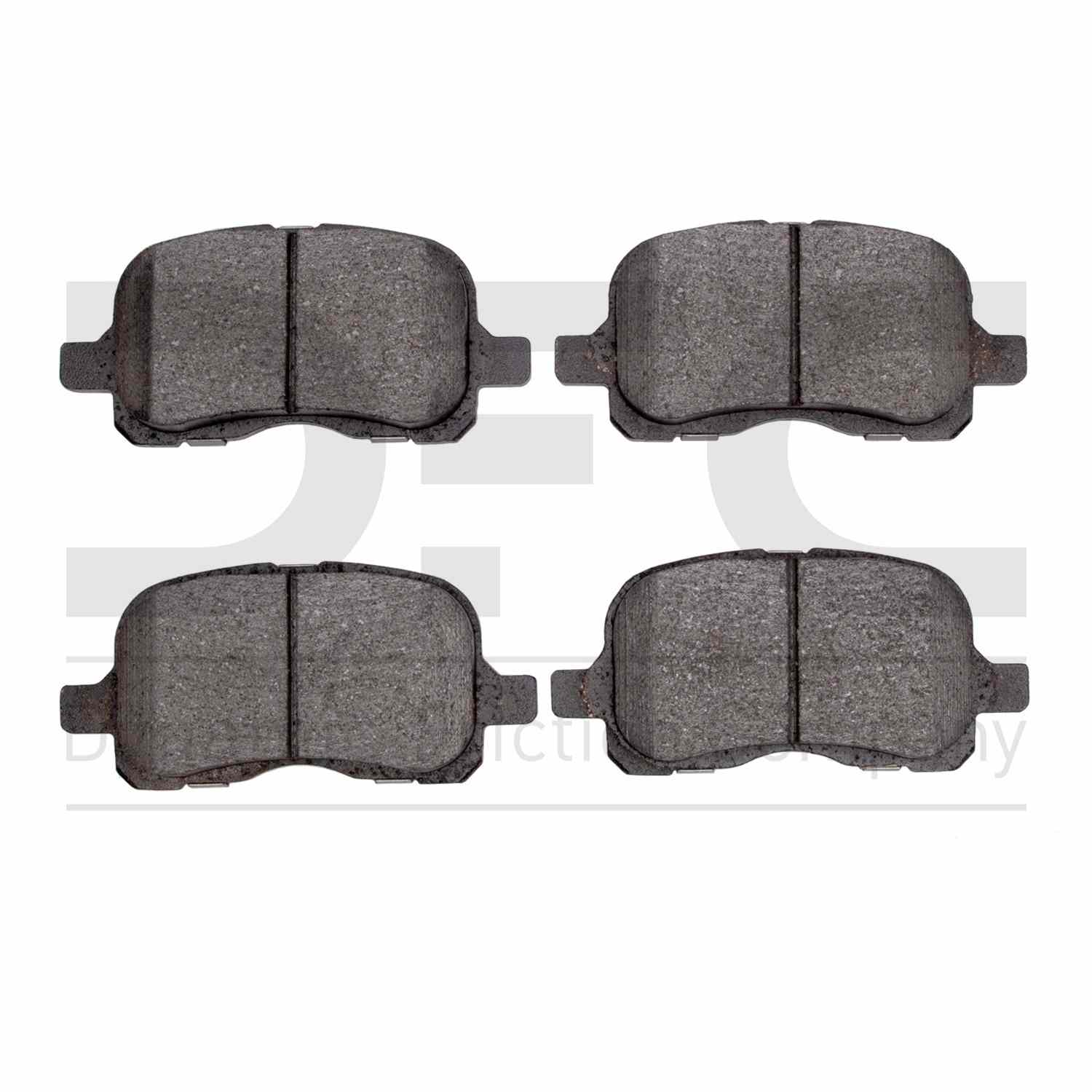 Dynamic Friction Company Disc Brake Pad Set  top view frsport 1311-0741-00