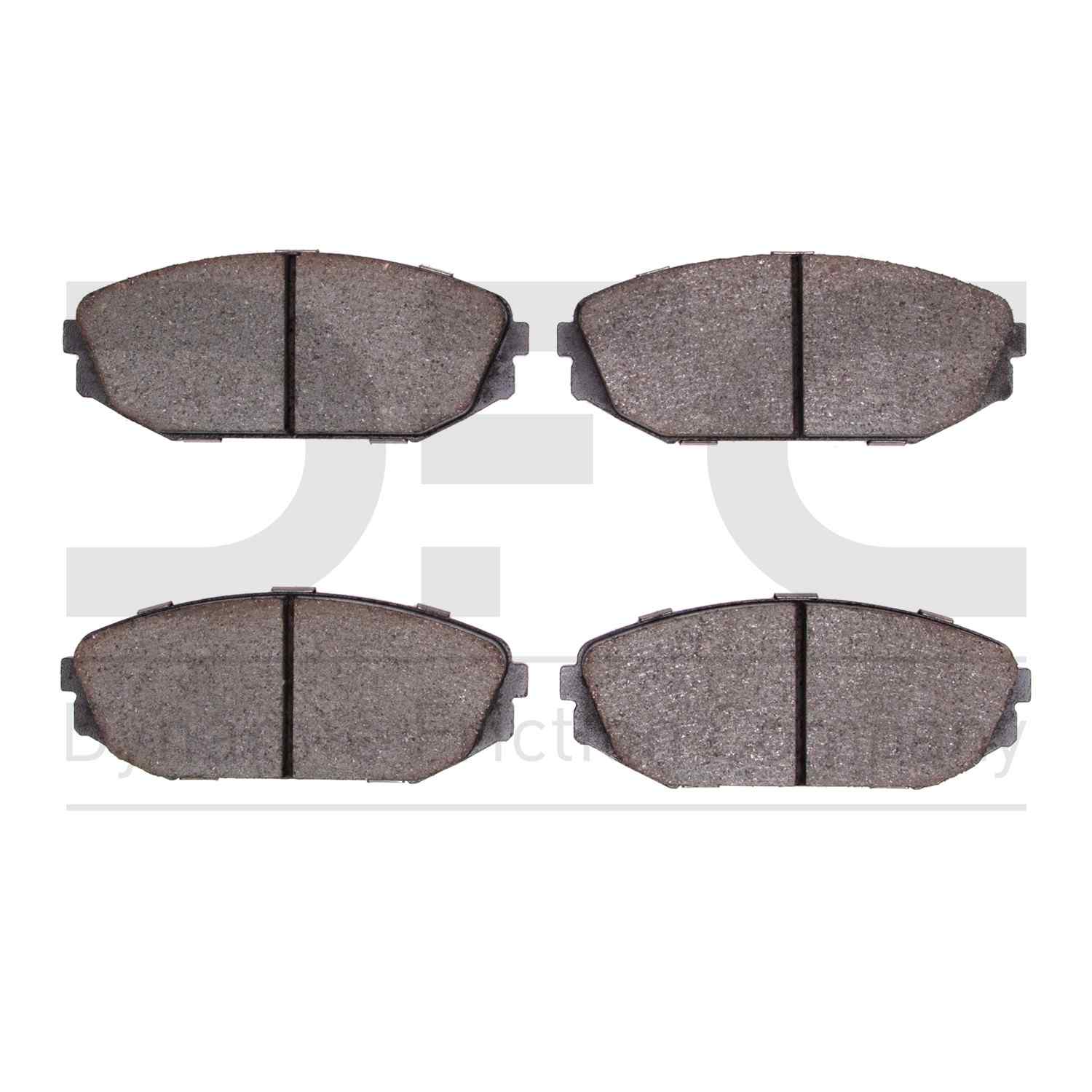 Dynamic Friction Company Disc Brake Pad Set  top view frsport 1311-0793-00