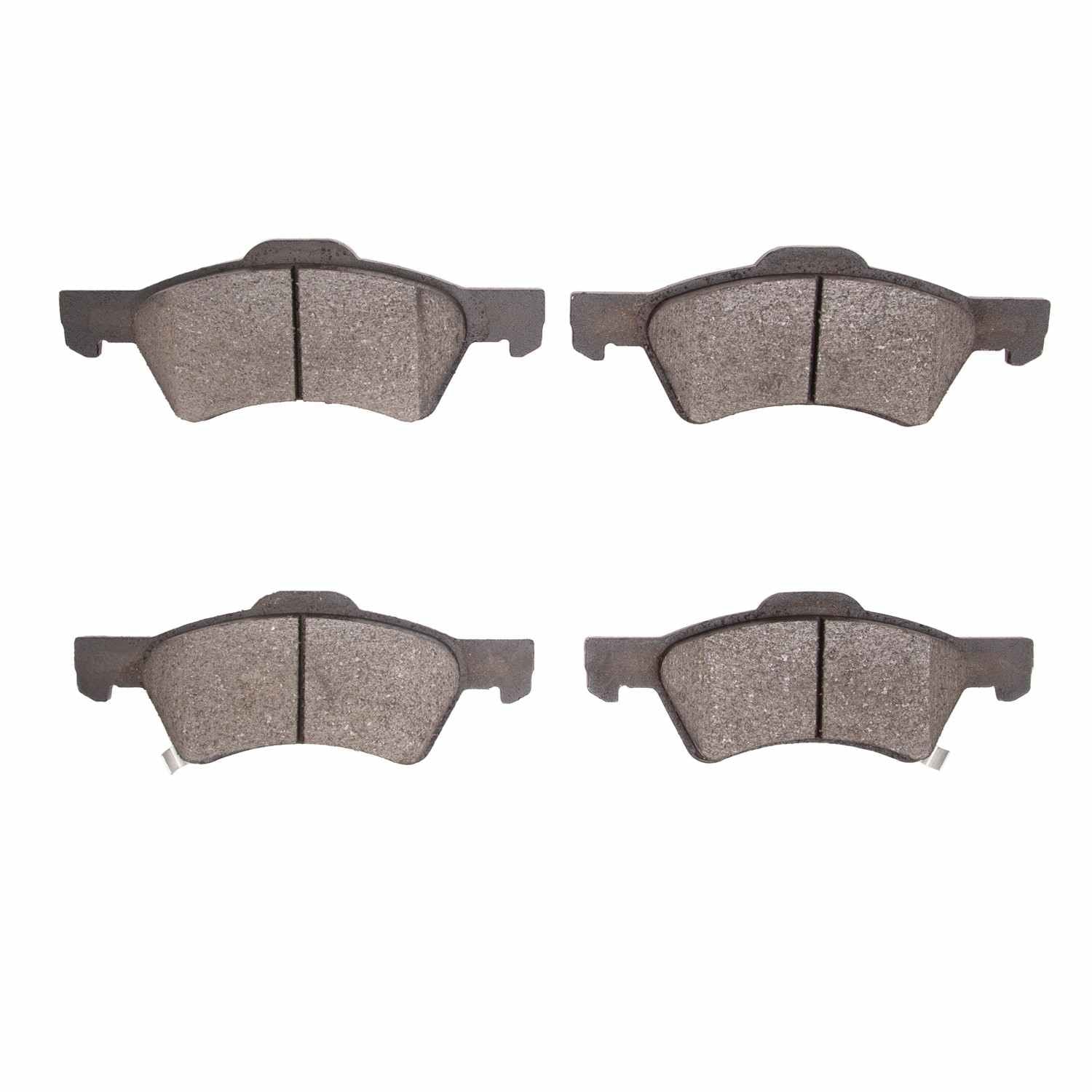 Dynamic Friction Company Disc Brake Pad Set  top view frsport 1311-0857-00