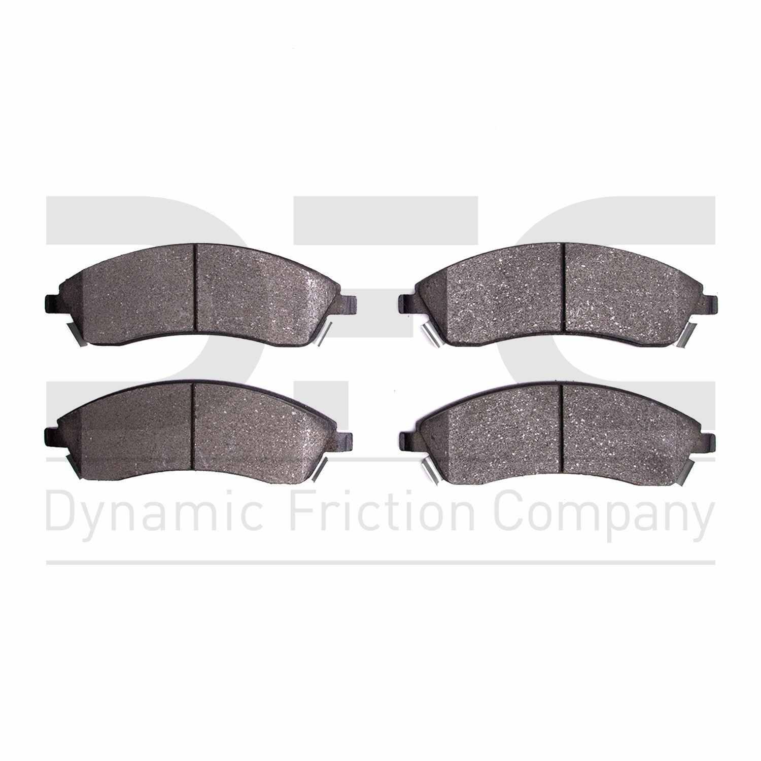 Dynamic Friction Company Disc Brake Pad Set  top view frsport 1311-1019-00