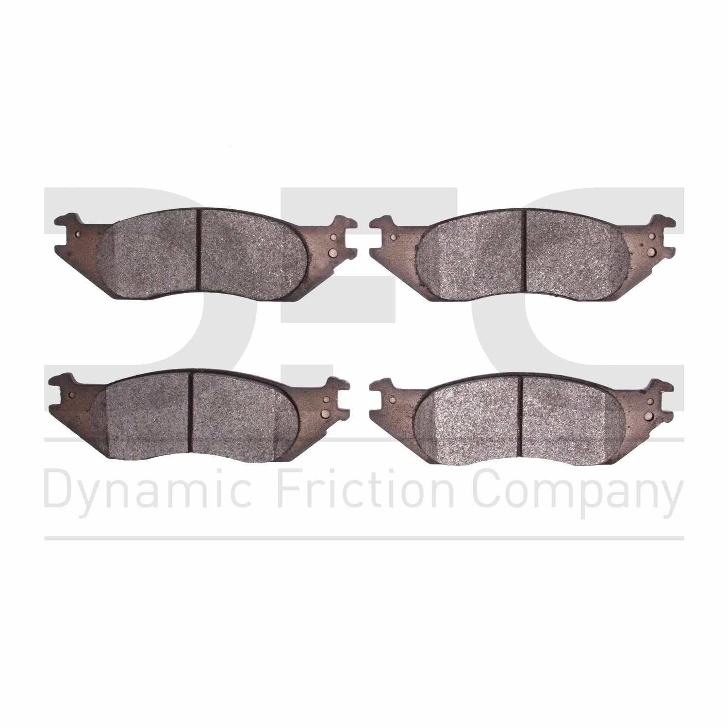 Dynamic Friction Company Disc Brake Pad Set  top view frsport 1311-1045-00