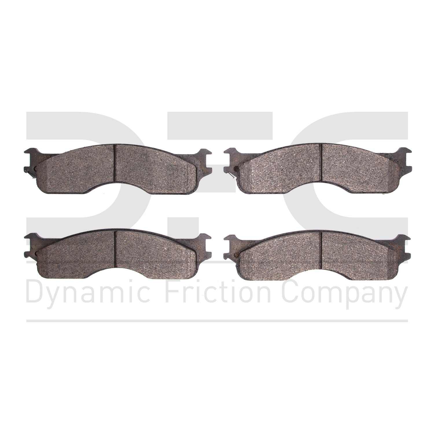 Dynamic Friction Company Disc Brake Pad Set  top view frsport 1311-1054-00