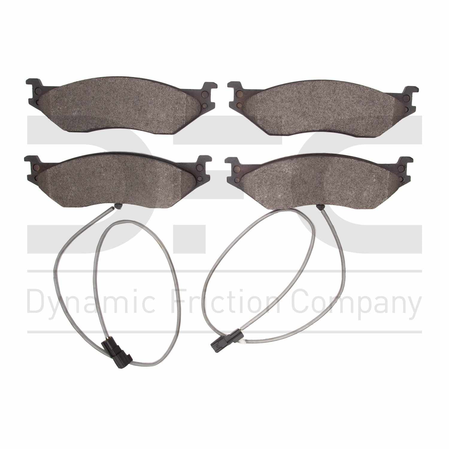 Dynamic Friction Company Disc Brake Pad Set  top view frsport 1311-1066-20