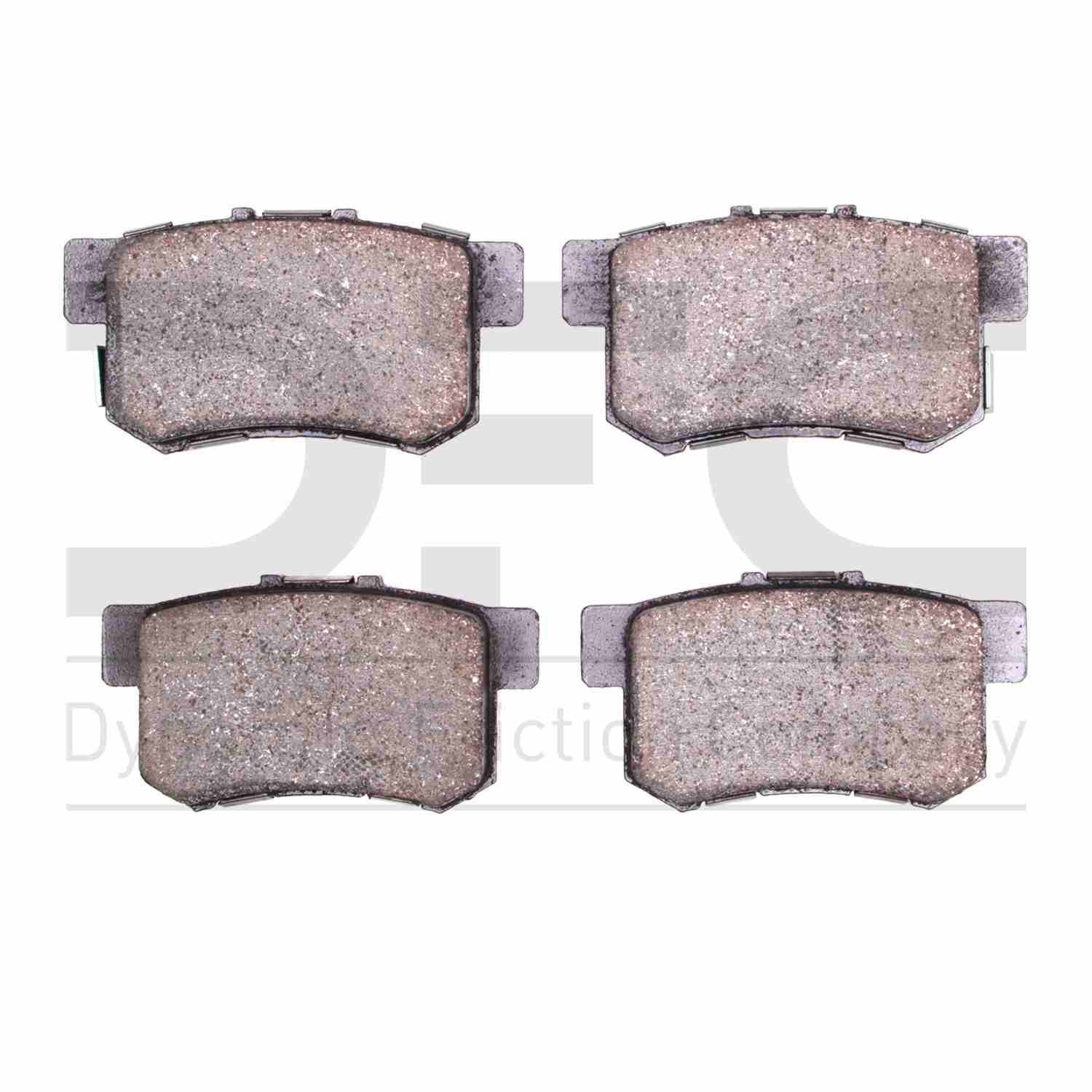 Dynamic Friction Company Disc Brake Pad Set  top view frsport 1311-1086-00