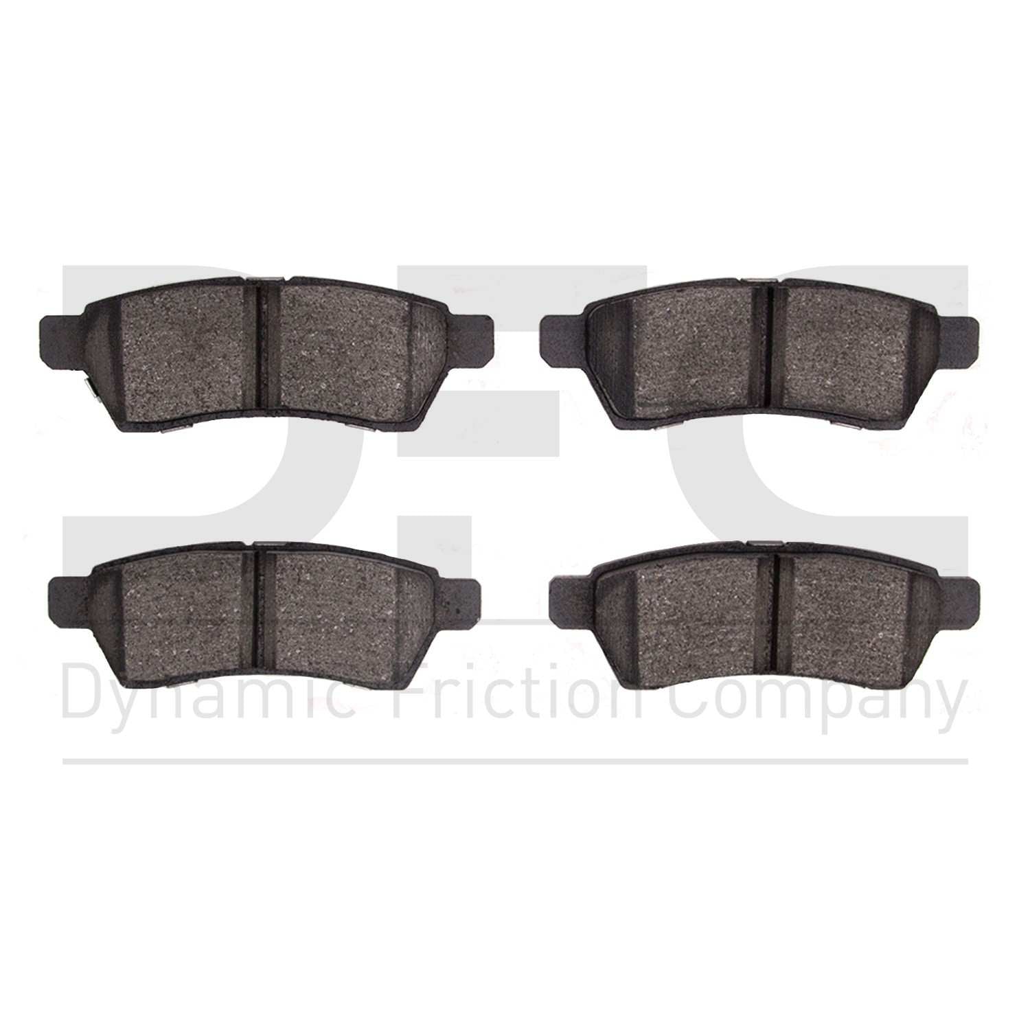 Dynamic Friction Company Disc Brake Pad Set  top view frsport 1311-1100-00