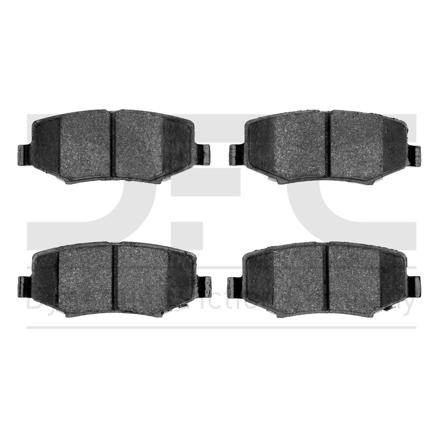 Dynamic Friction Company Disc Brake Pad Set  top view frsport 1311-1274-00