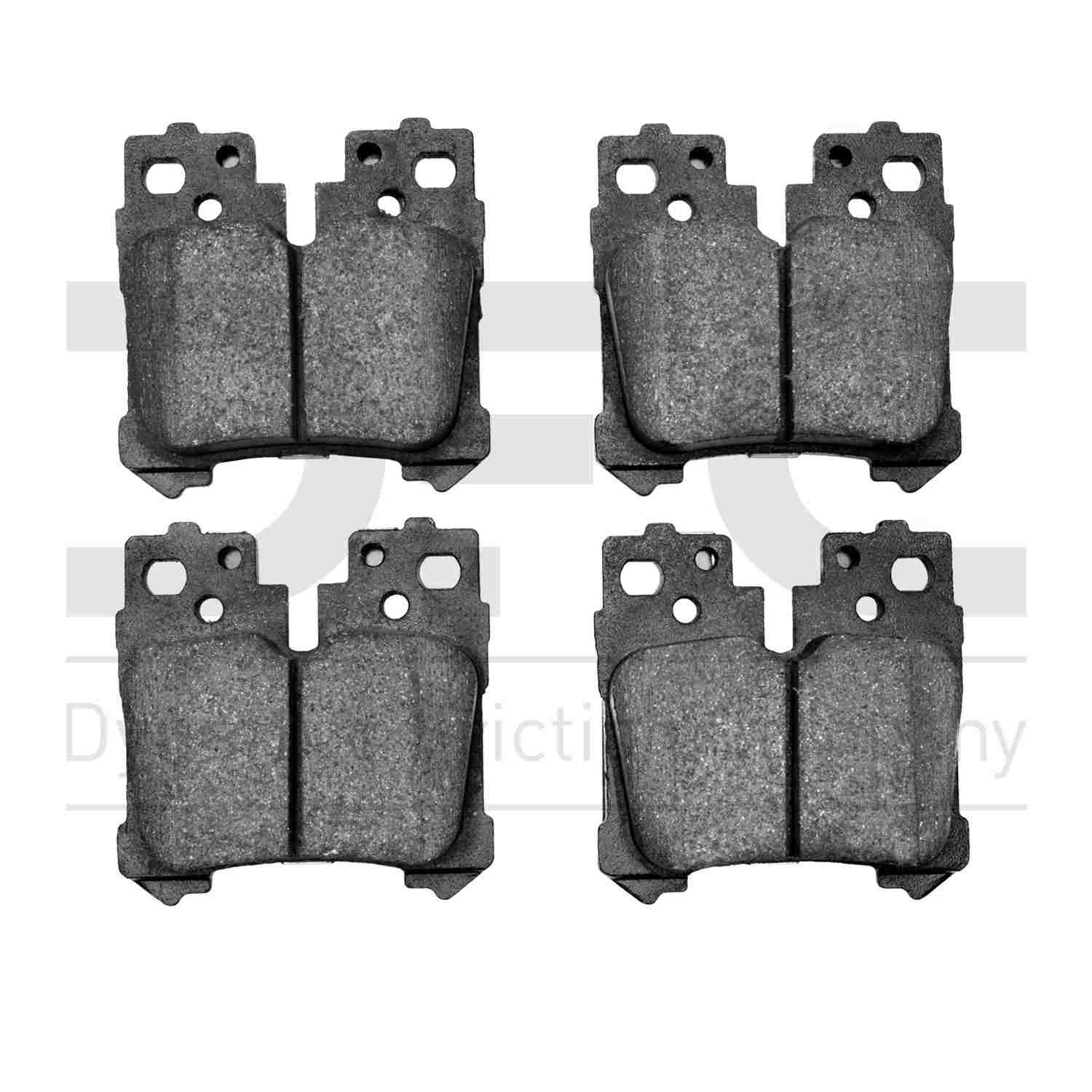 Dynamic Friction Company Disc Brake Pad Set  top view frsport 1311-1283-00